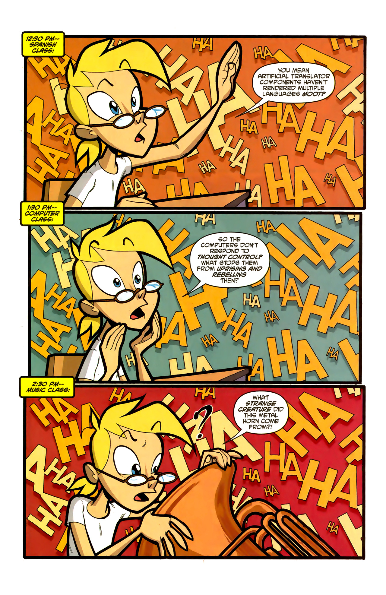 Read online Supergirl: Cosmic Adventures in the 8th Grade comic -  Issue #1 - 16