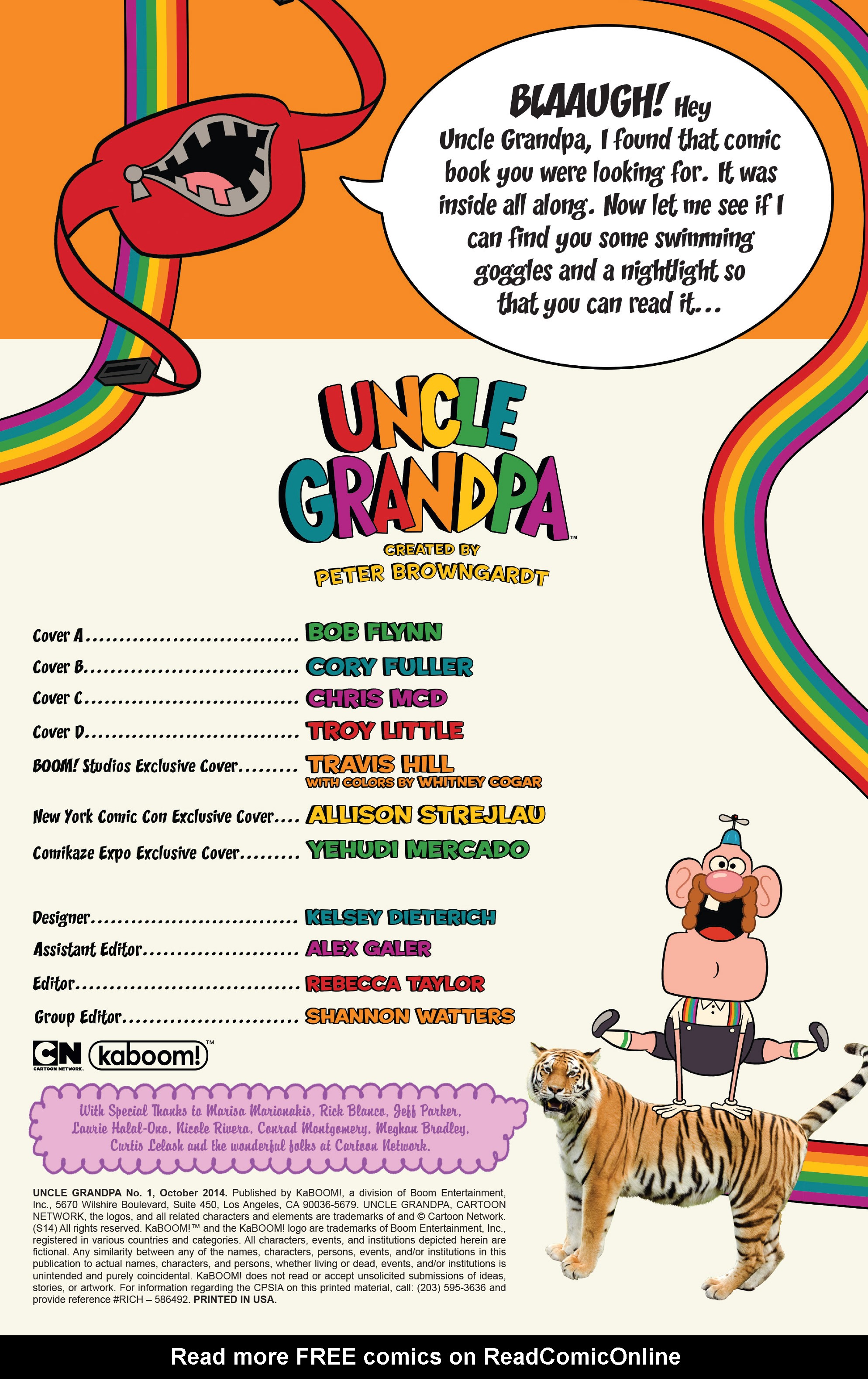 Read online Uncle Grandpa comic -  Issue #1 - 2
