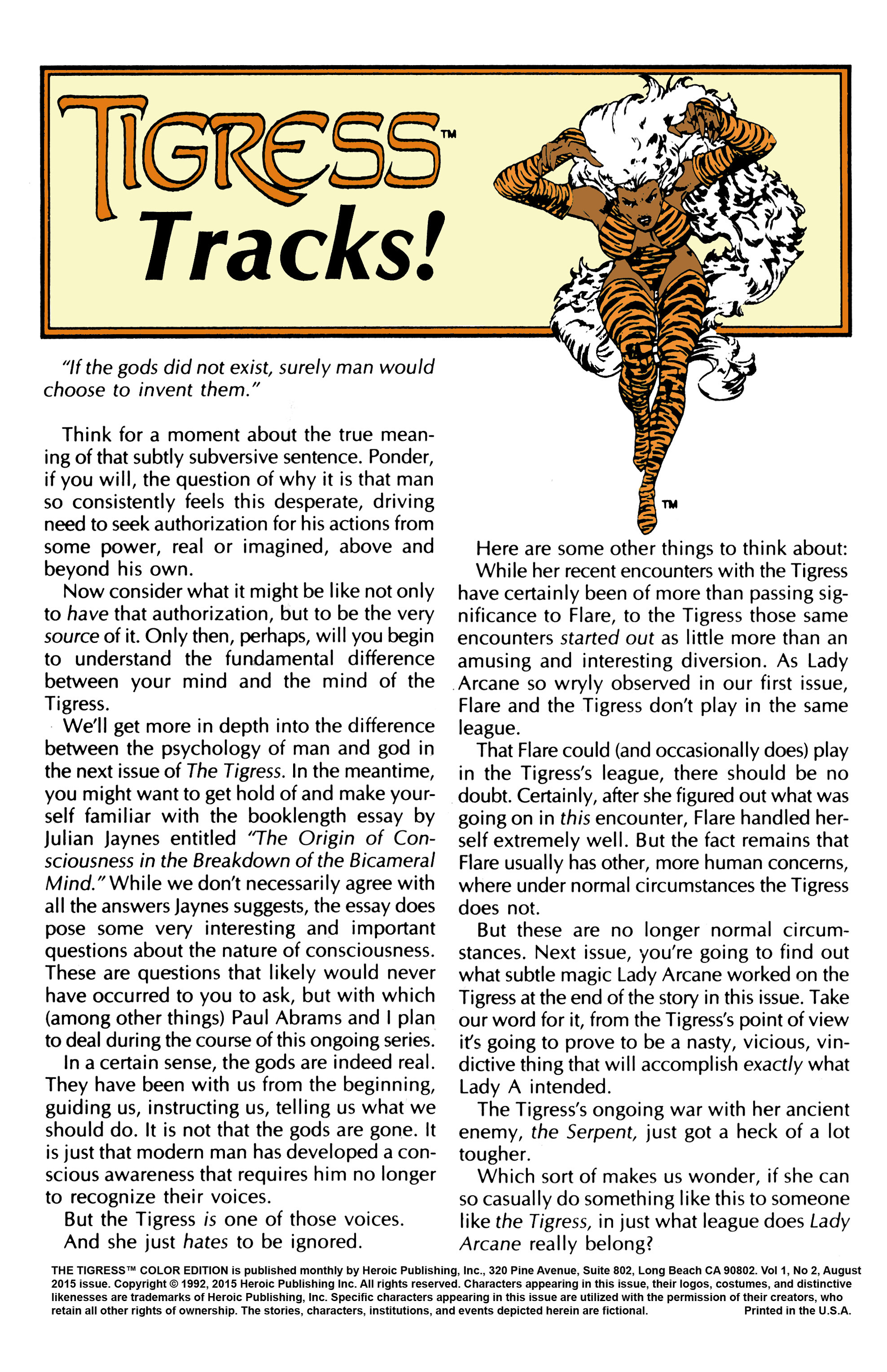 Read online The Tigress comic -  Issue #2 - 2