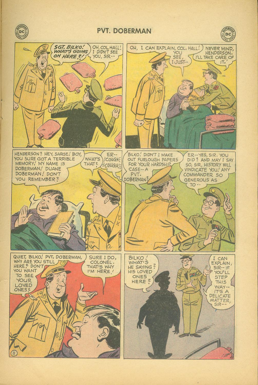 Read online Sgt. Bilko's Pvt. Doberman comic -  Issue #5 - 13