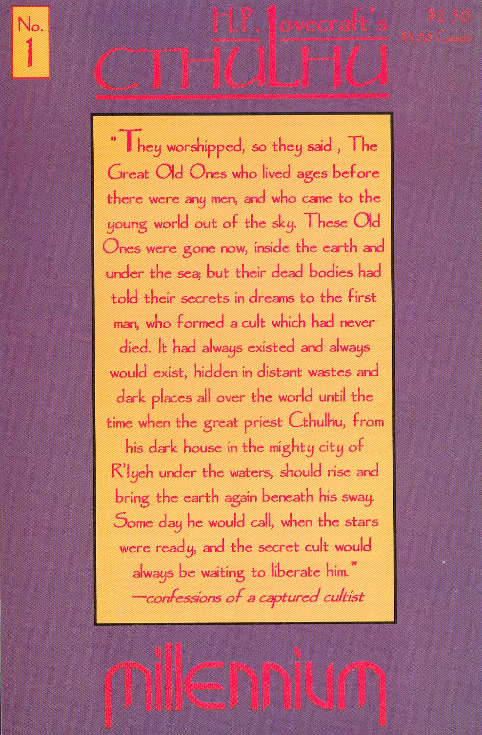 Read online H. P. Lovecraft's Cthulhu comic -  Issue #1 - 31