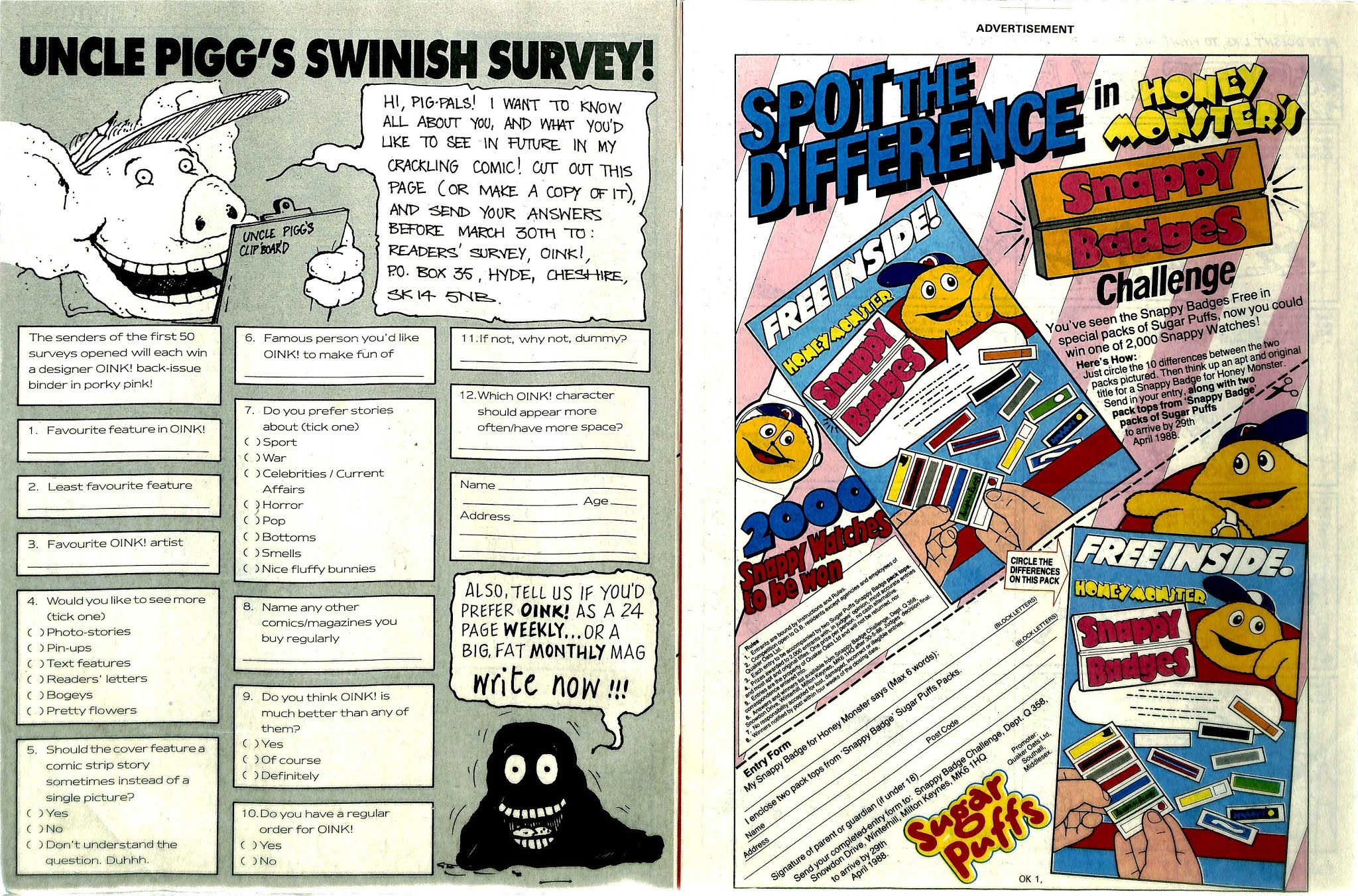 Read online Oink! comic -  Issue #54 - 3