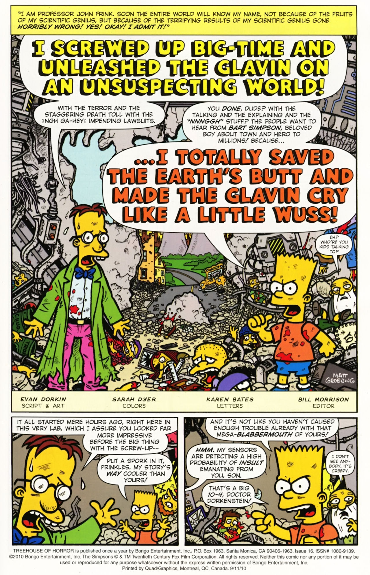 Read online Treehouse of Horror comic -  Issue #16 - 4
