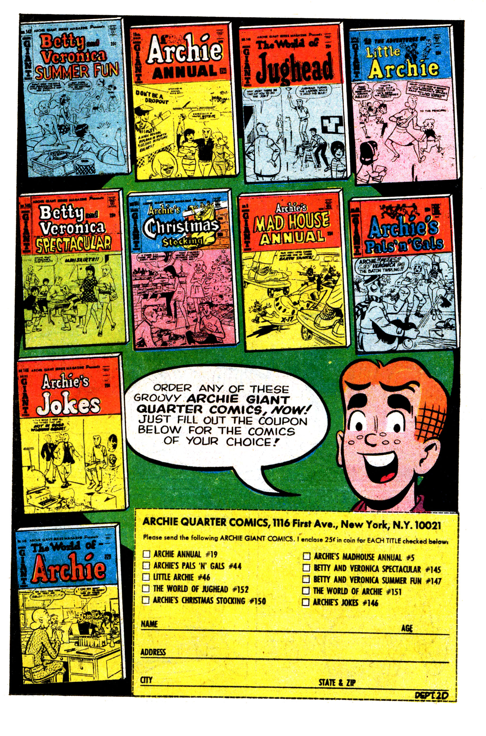 Read online Reggie and Me (1966) comic -  Issue #28 - 18