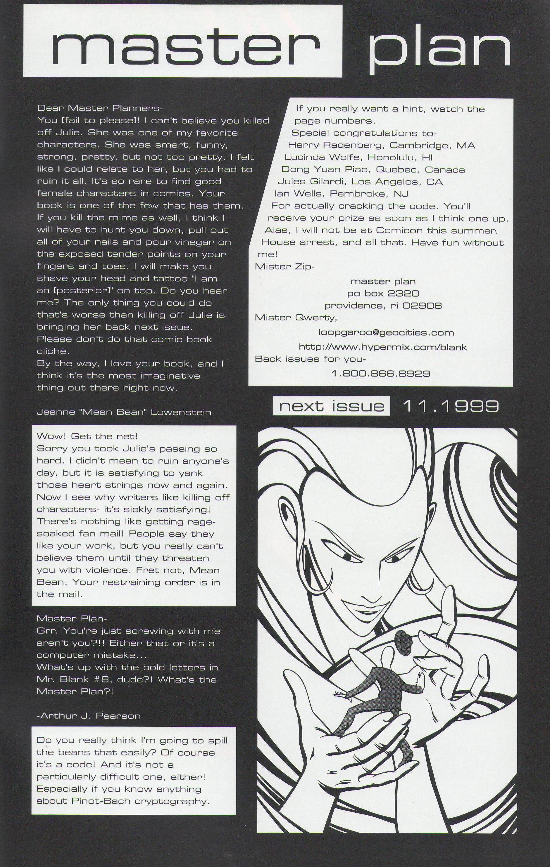 Read online Mister Blank comic -  Issue #11 - 20