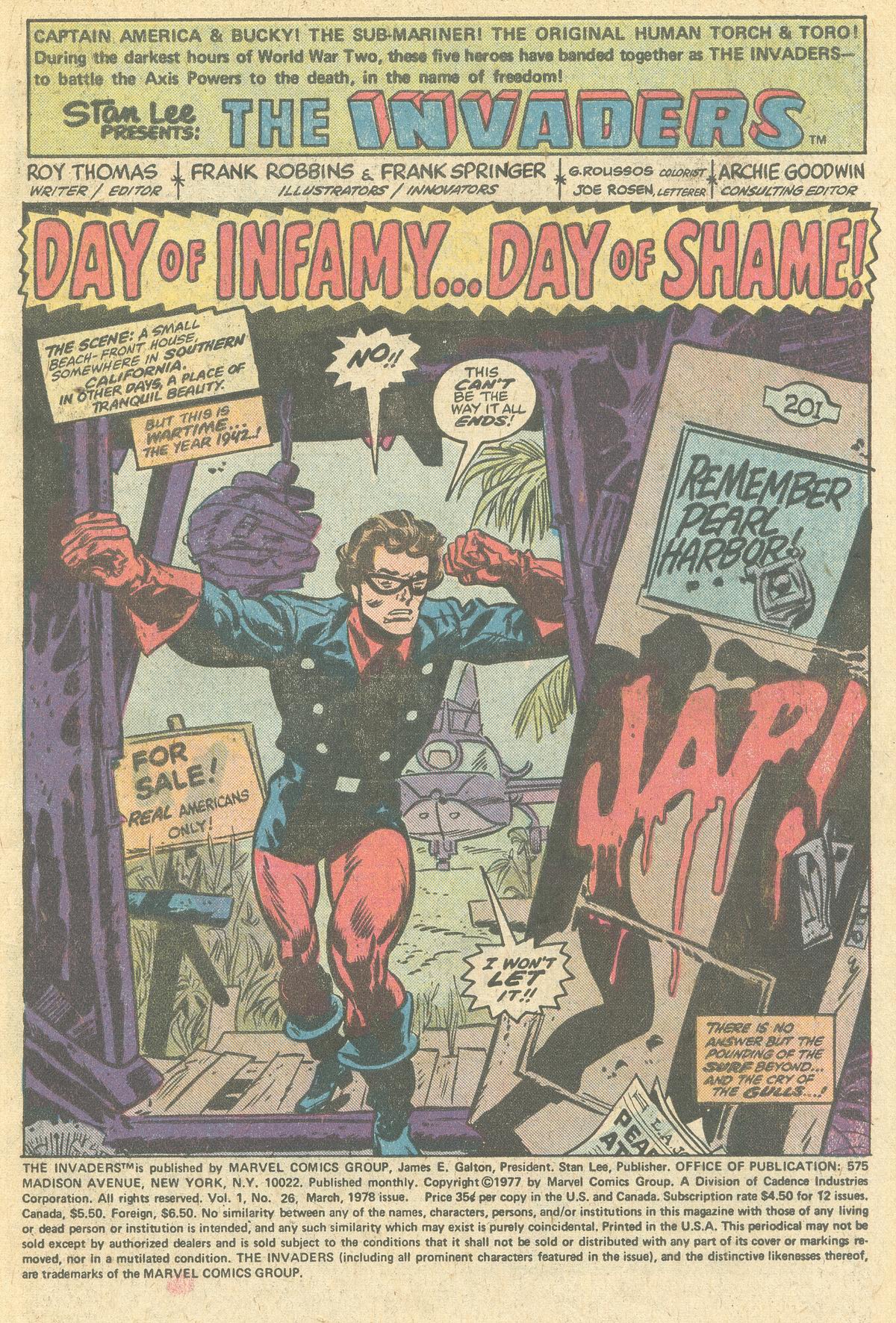 Read online The Invaders (1975) comic -  Issue #26 - 2