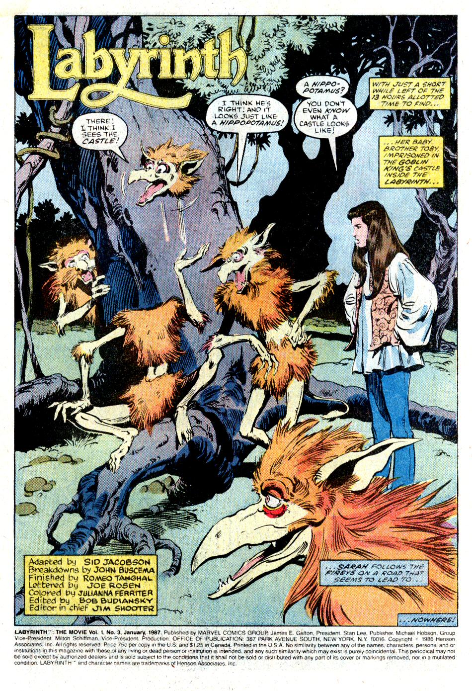 Read online Labyrinth: The Movie comic -  Issue #3 - 2