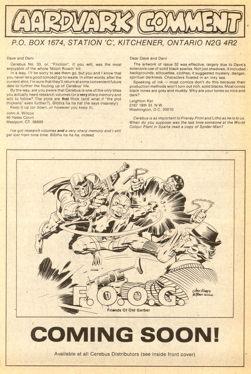 Read online Cerebus comic -  Issue #35 - 37