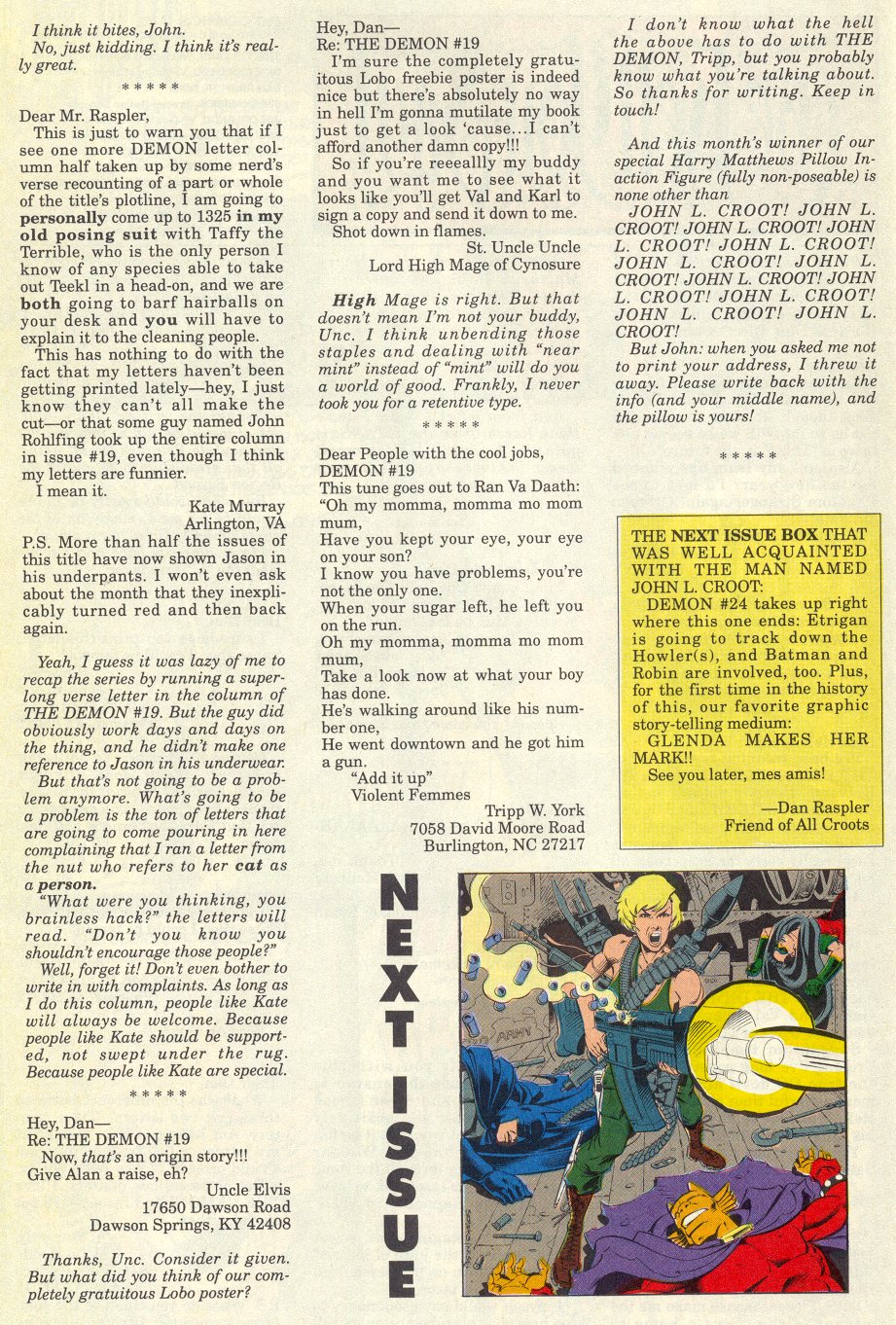 Read online The Demon (1990) comic -  Issue #23 - 27