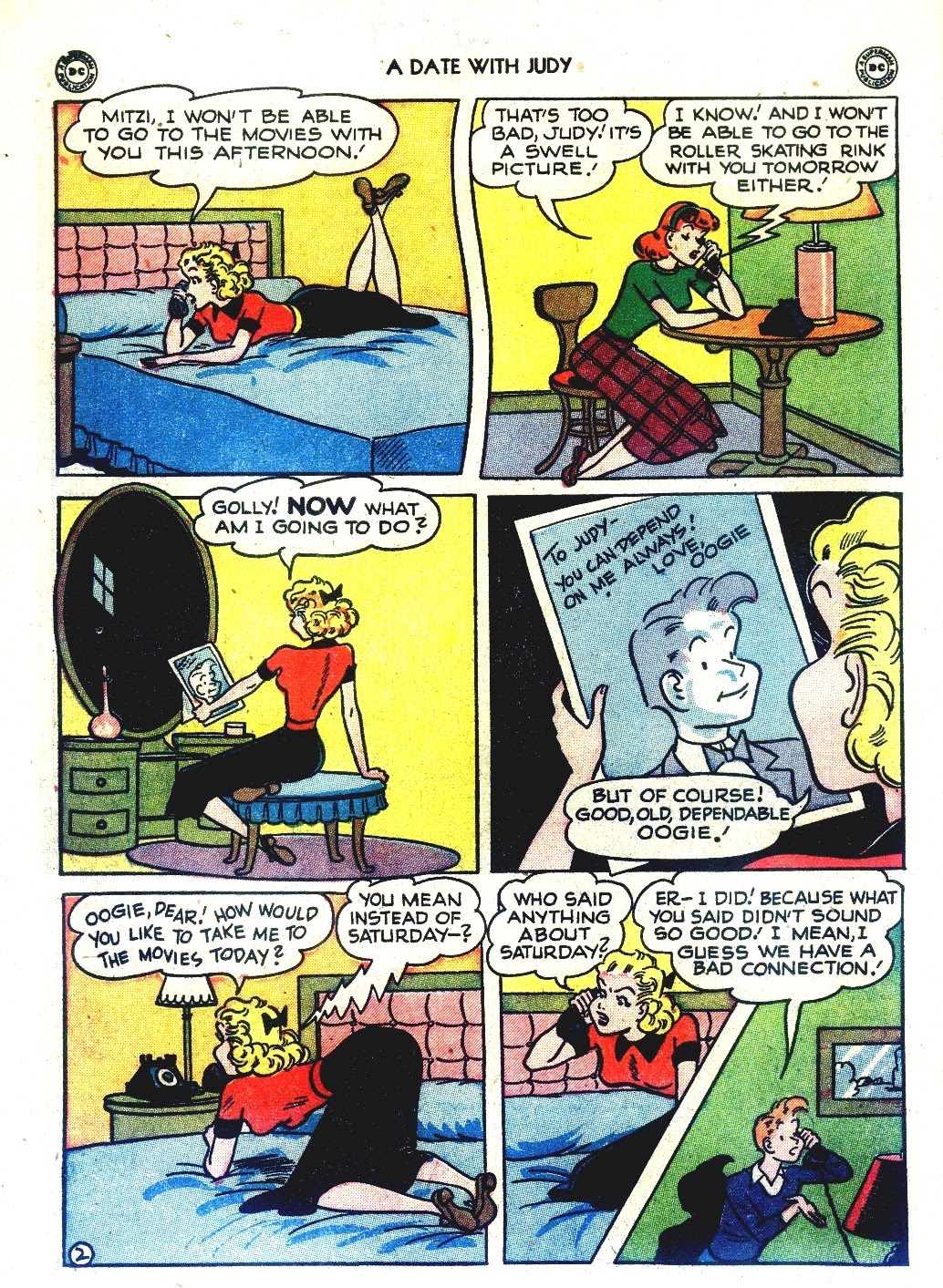 Read online A Date with Judy comic -  Issue #11 - 12