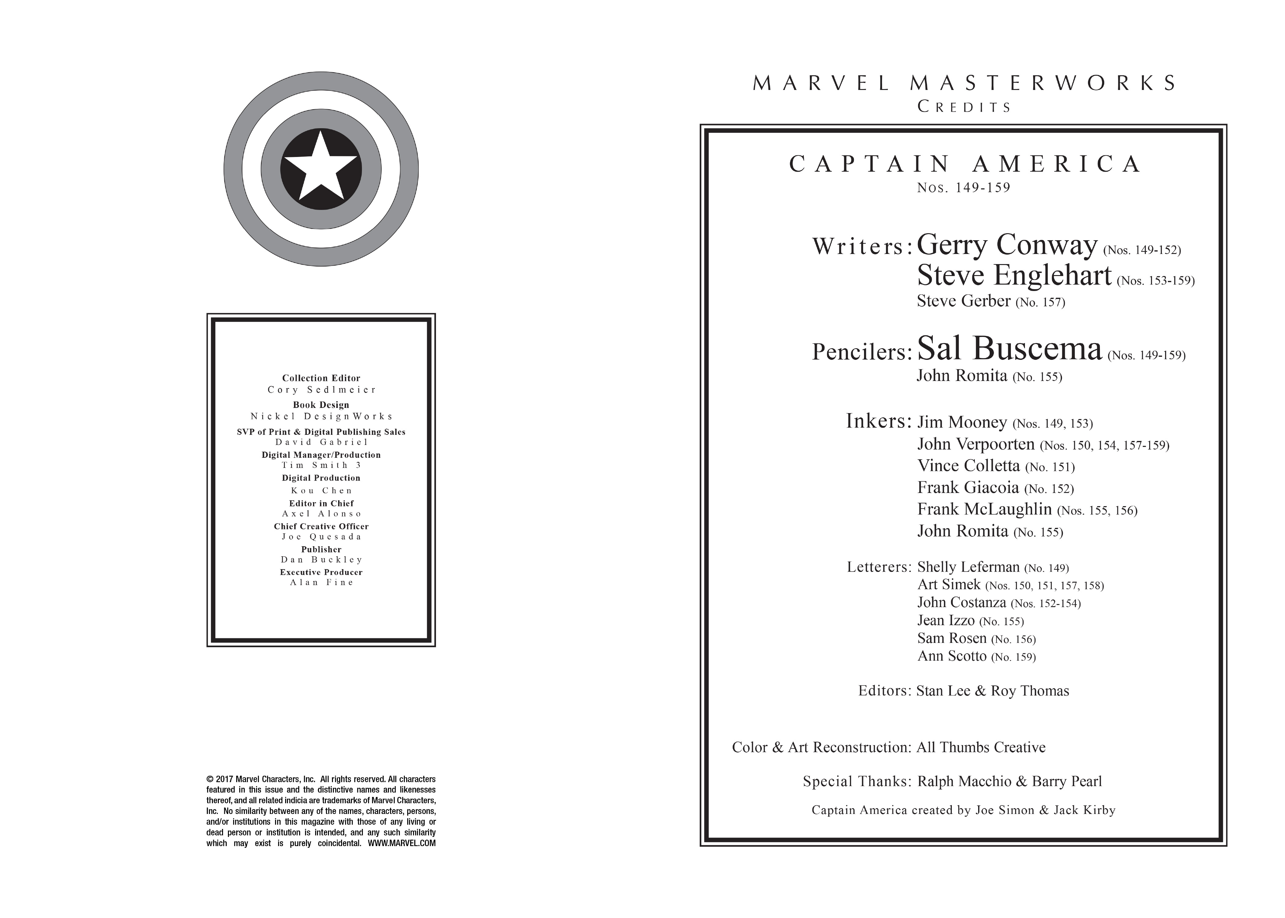 Read online Marvel Masterworks: Captain America comic -  Issue # TPB 7 (Part 1) - 3