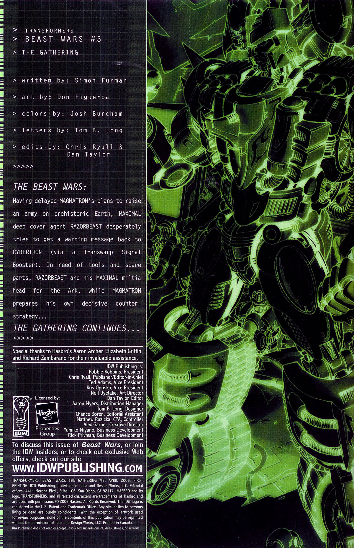 Read online Transformers, Beast Wars: The Gathering comic -  Issue #3 - 5