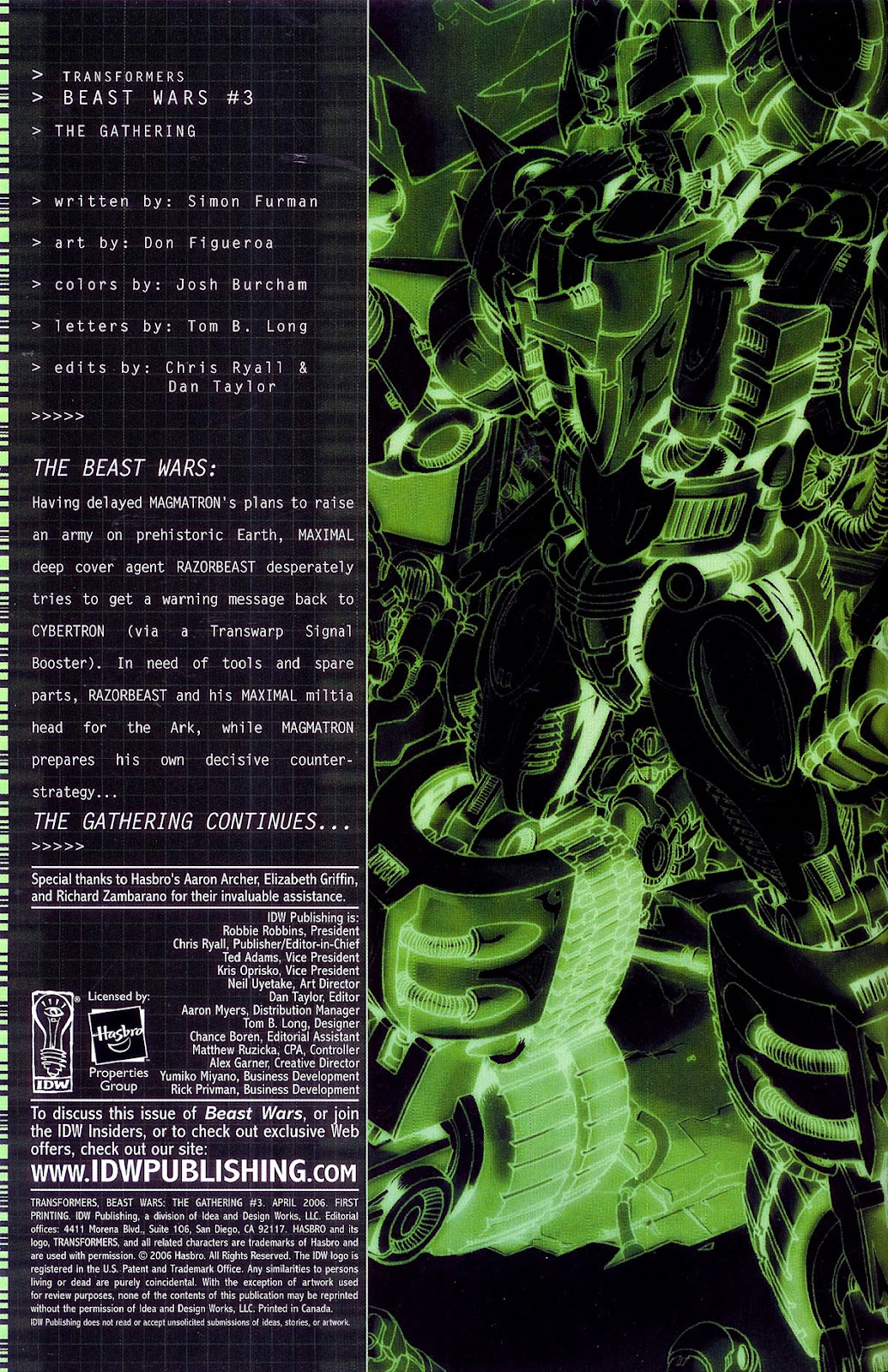 Transformers, Beast Wars: The Gathering issue 3 - Page 5