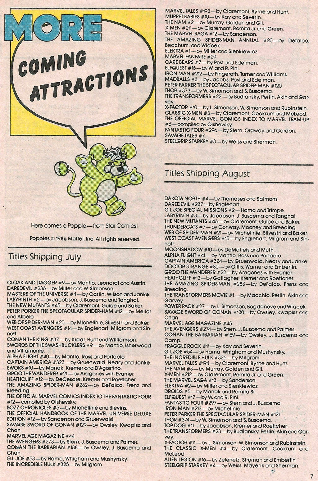 Read online Marvel Age comic -  Issue #42 - 9