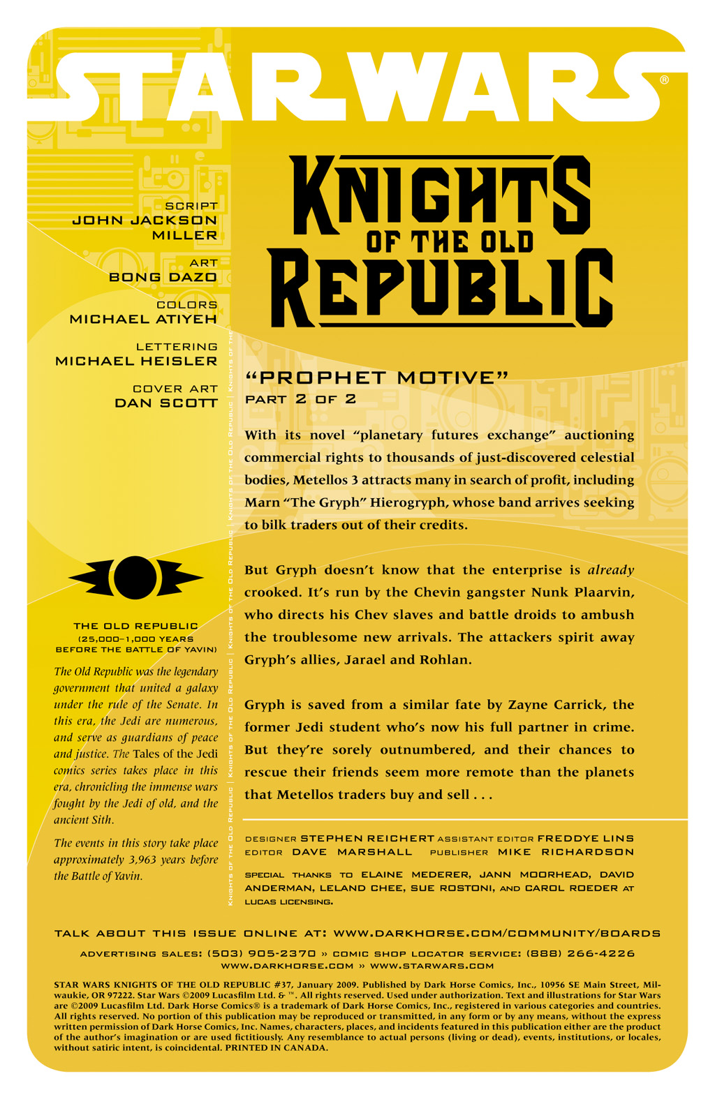 Read online Star Wars: Knights Of The Old Republic comic -  Issue #37 - 2