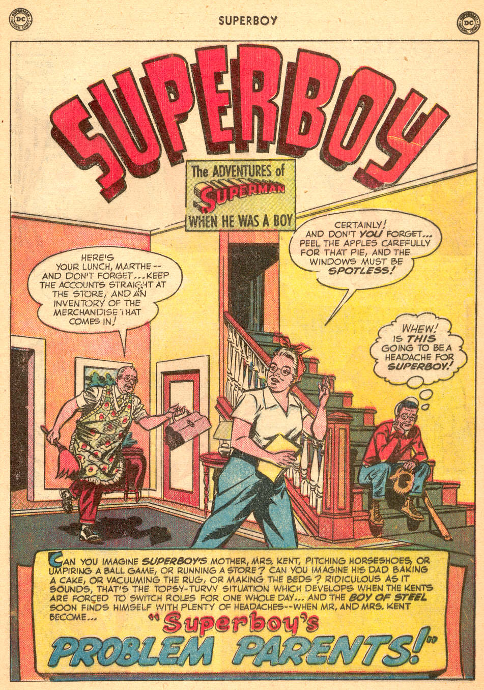 Read online Superboy (1949) comic -  Issue #12 - 29