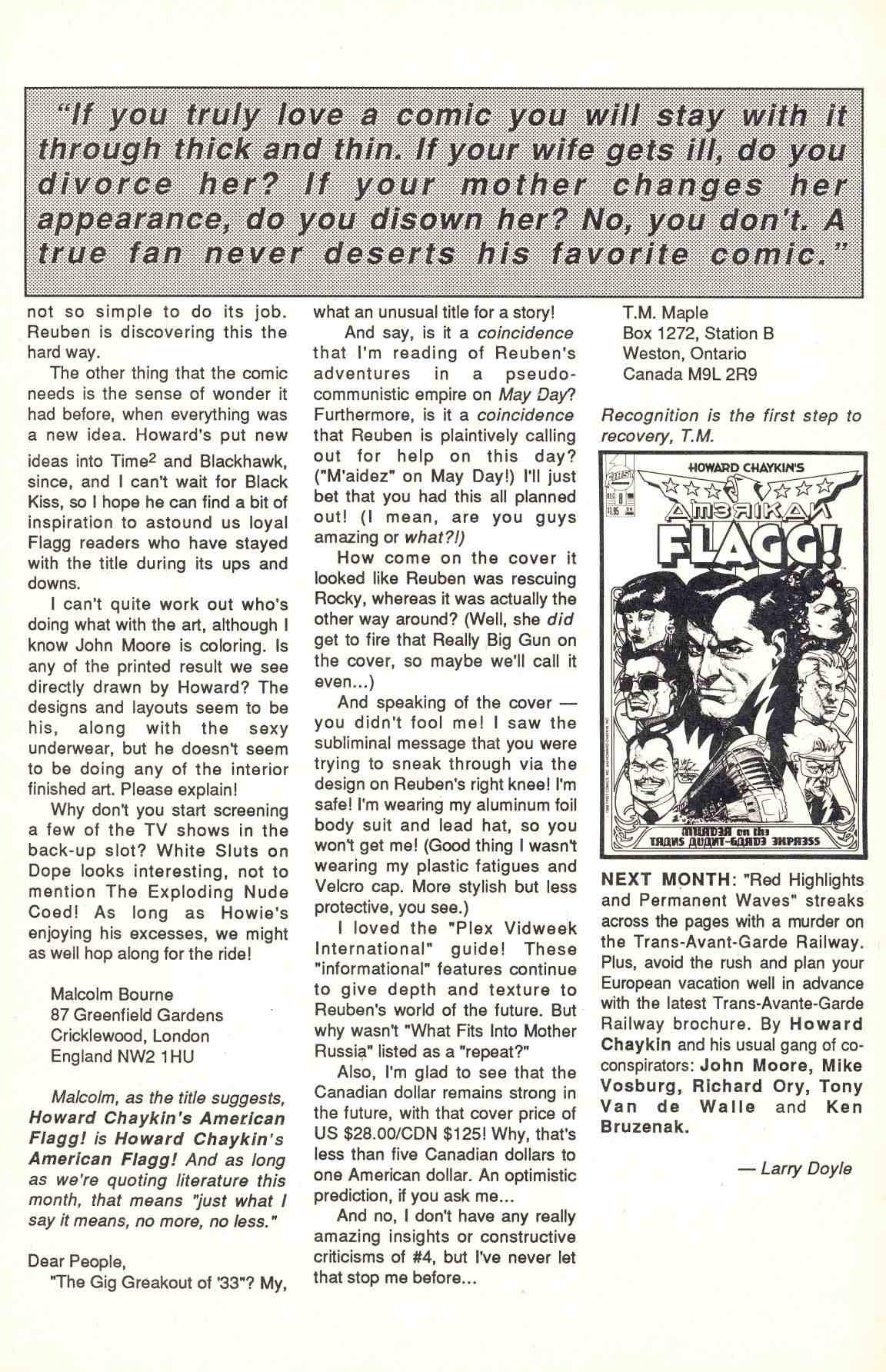 Read online Howard Chaykin's American Flagg comic -  Issue #7 - 34