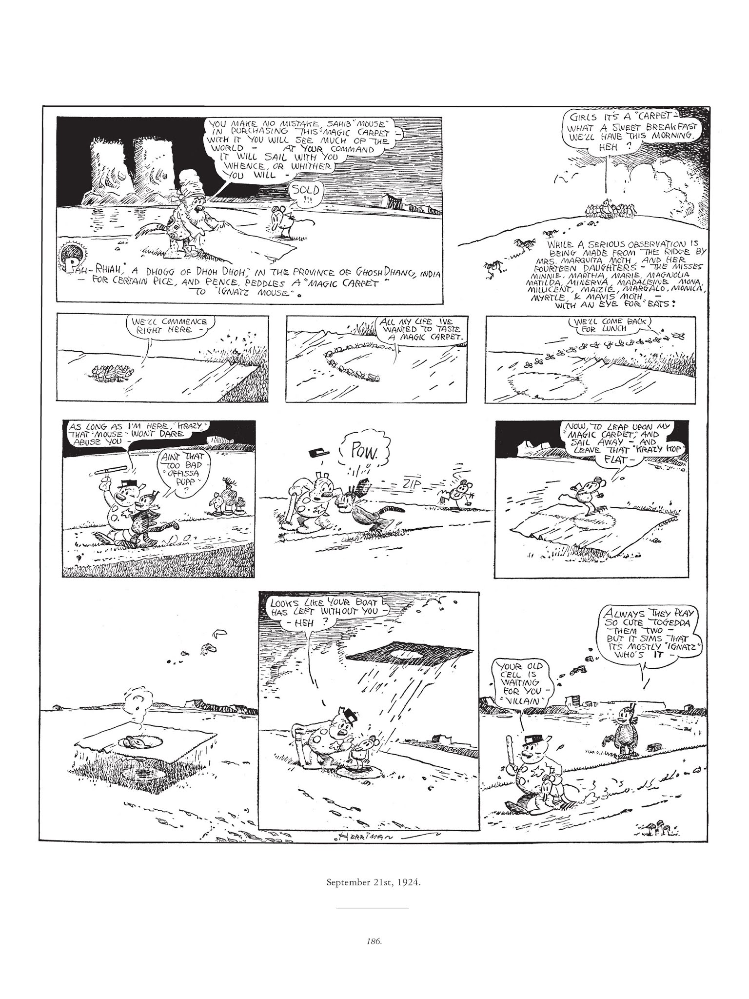 Read online Krazy & Ignatz comic -  Issue # TPB 3 - 186