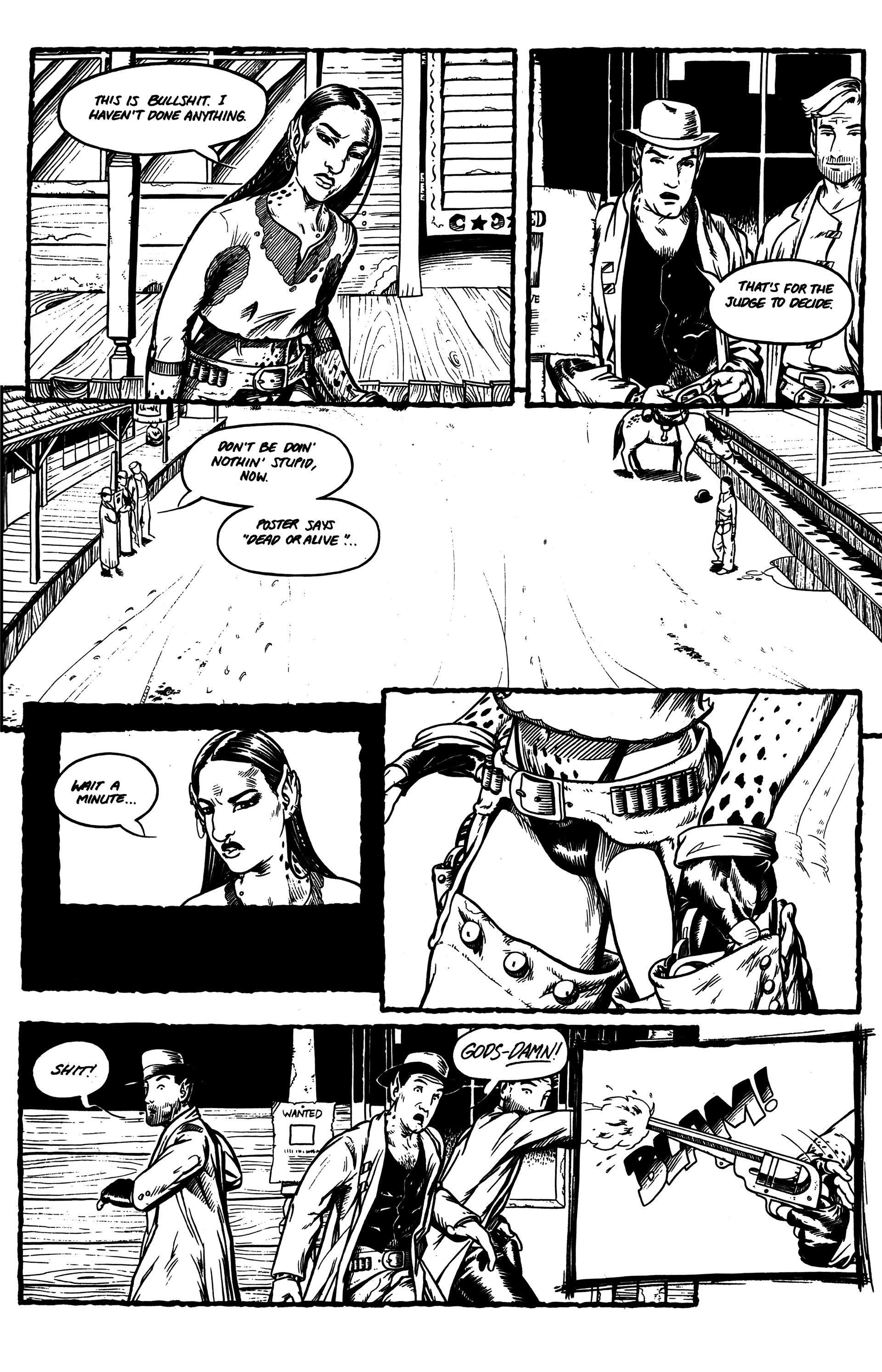 Read online Warrior Nun: Black & White comic -  Issue #13 - 29