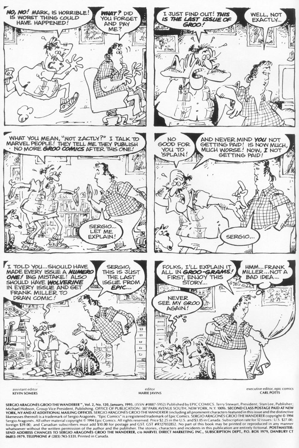 Read online Sergio Aragonés Groo the Wanderer comic -  Issue #120 - 2