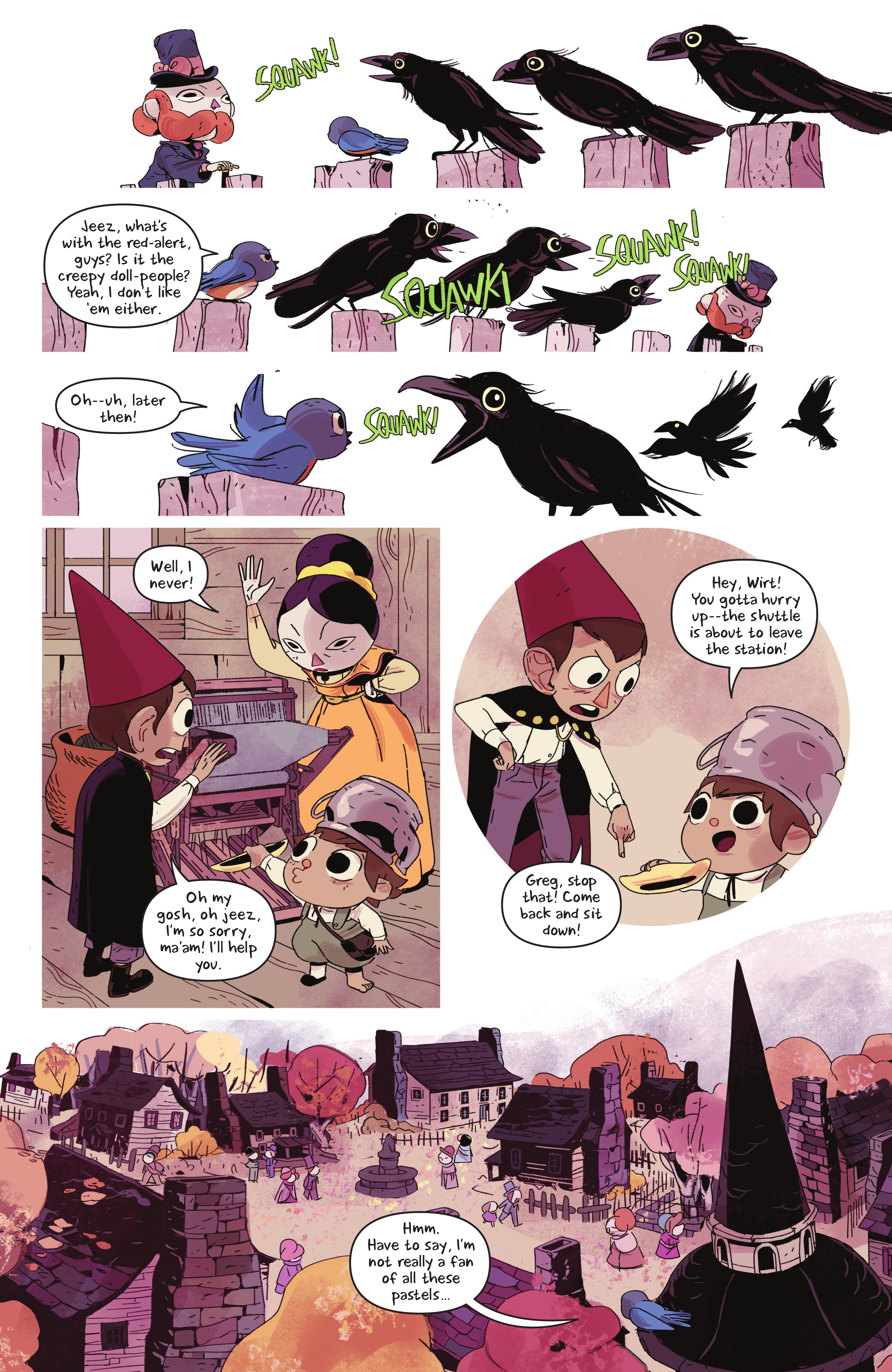 Read online Over the Garden Wall: Hollow Town comic -  Issue # TPB - 41