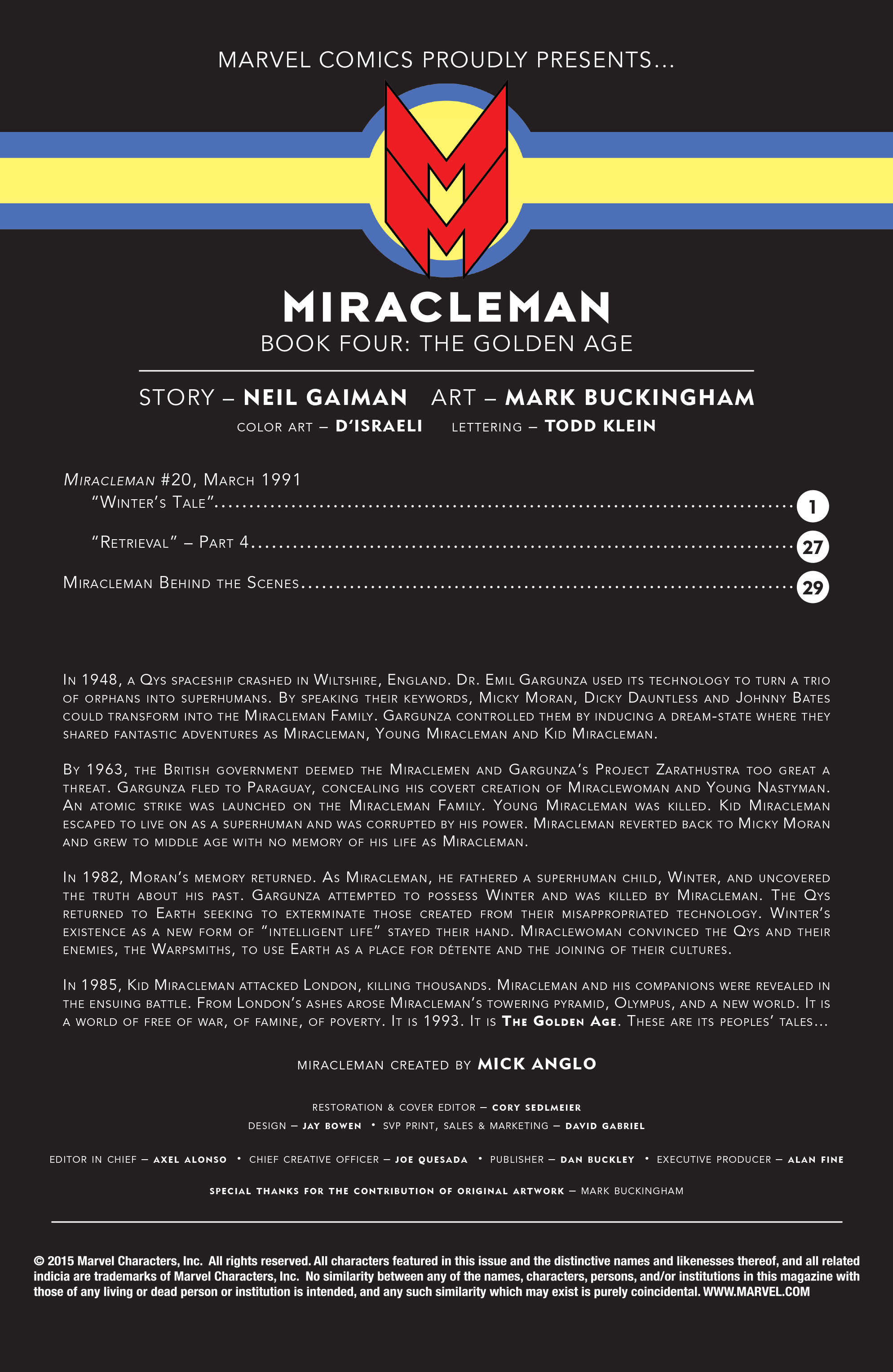 Read online Miracleman by Gaiman & Buckingham comic -  Issue #4 - 2