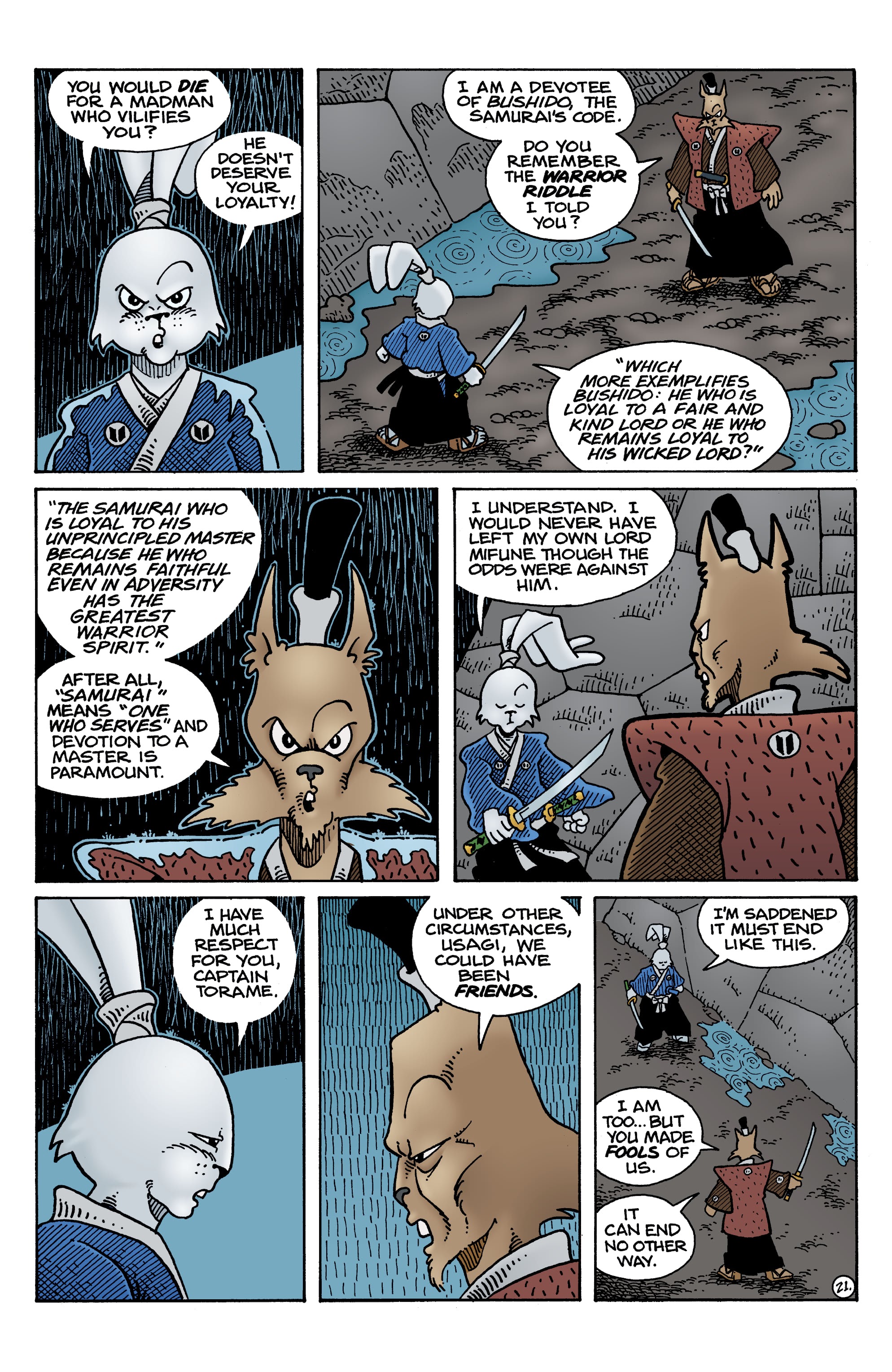 Read online Usagi Yojimbo: The Dragon Bellow Conspiracy comic -  Issue #5 - 22