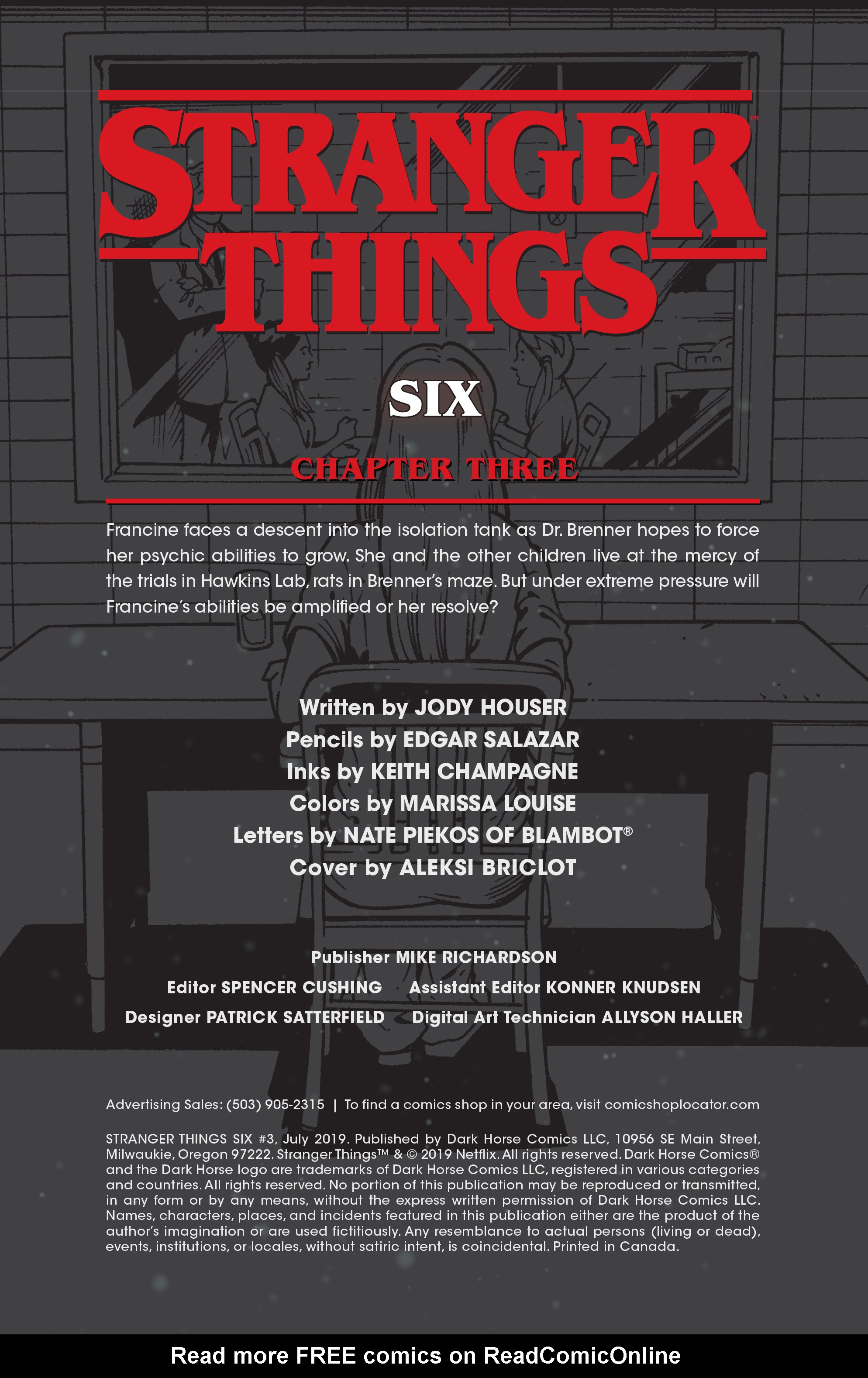 Read online Stranger Things SIX comic -  Issue #3 - 2