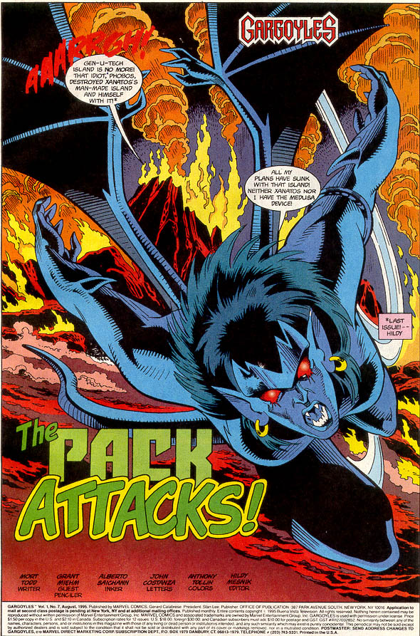 Read online Gargoyles (1995) comic -  Issue #7 - The Pack Attacks - 2