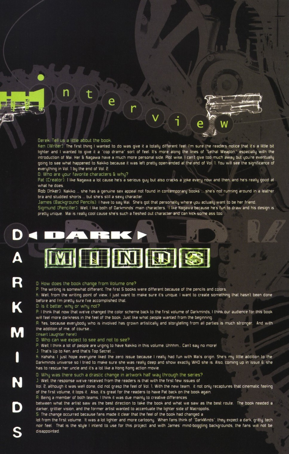 Read online Darkminds (2000) comic -  Issue #0 - 19