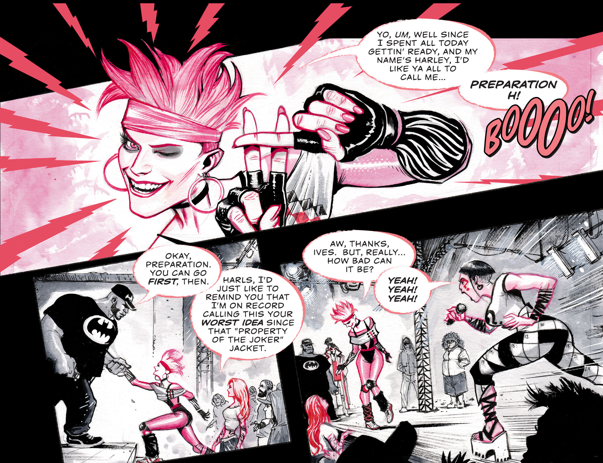 Read online Harley Quinn Black   White   Red comic -  Issue #4 - 10