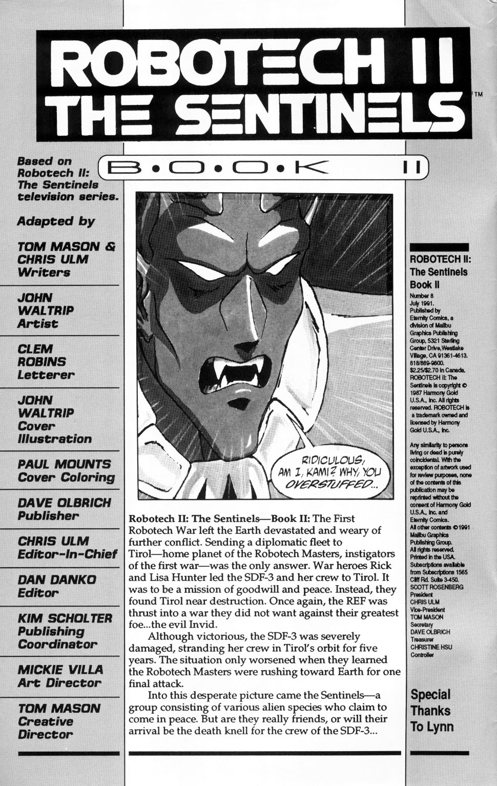 <{ $series->title }} issue Robotech II: The Sentinels Book 2 Issue #8 - Page 2