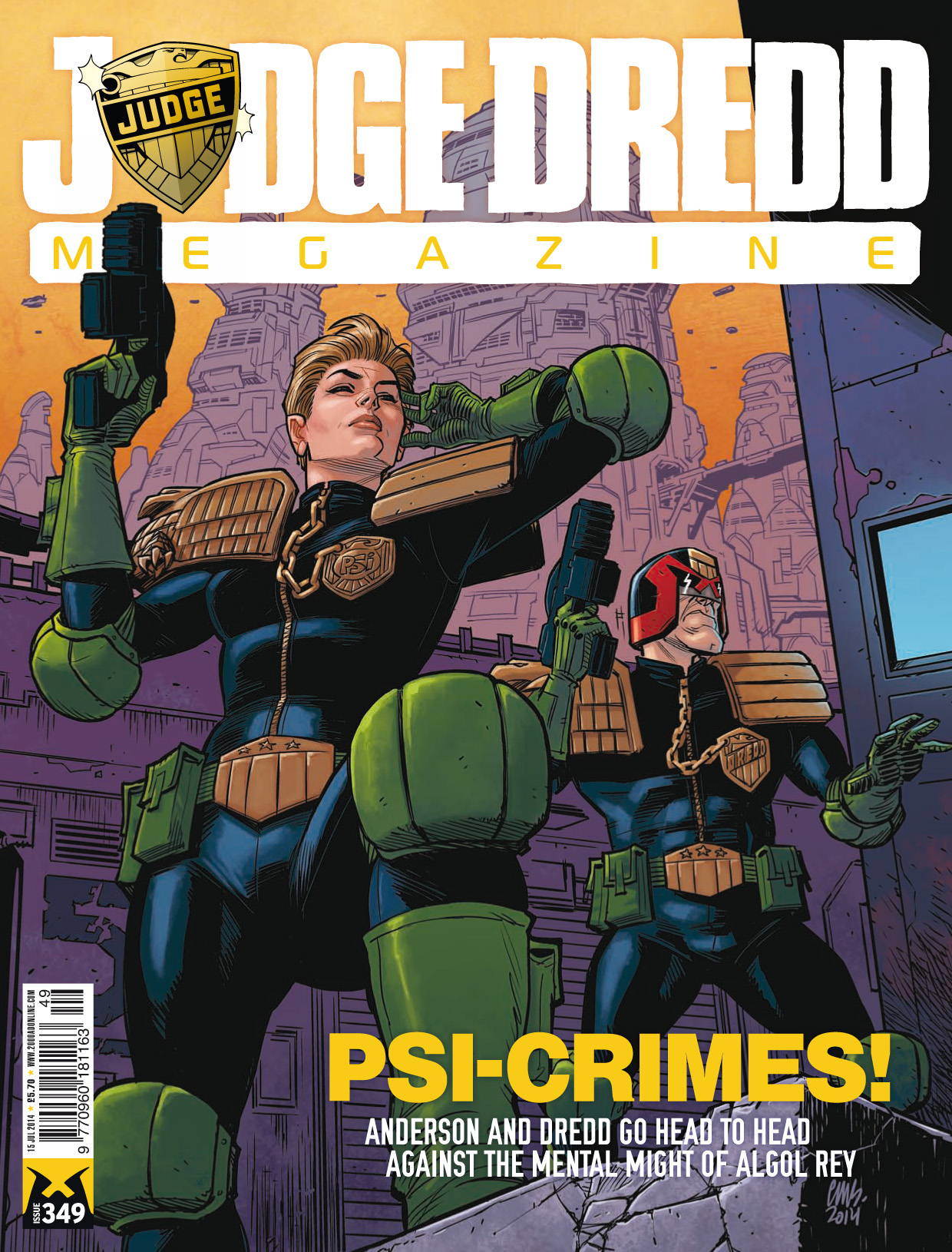 Read online Judge Dredd Megazine (Vol. 5) comic -  Issue #349 - 1