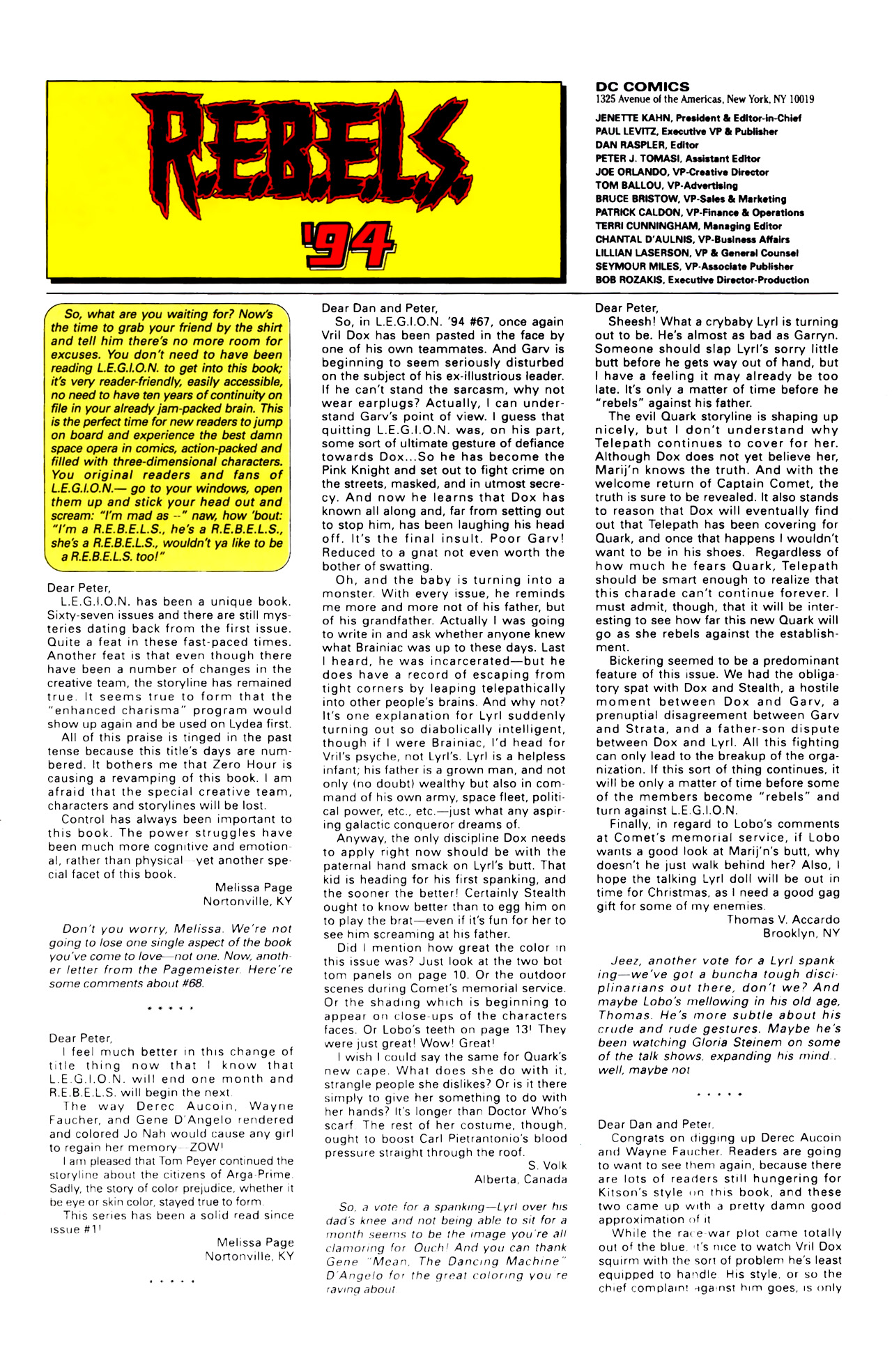 Read online R.E.B.E.L.S. '94 comic -  Issue #0 - 25