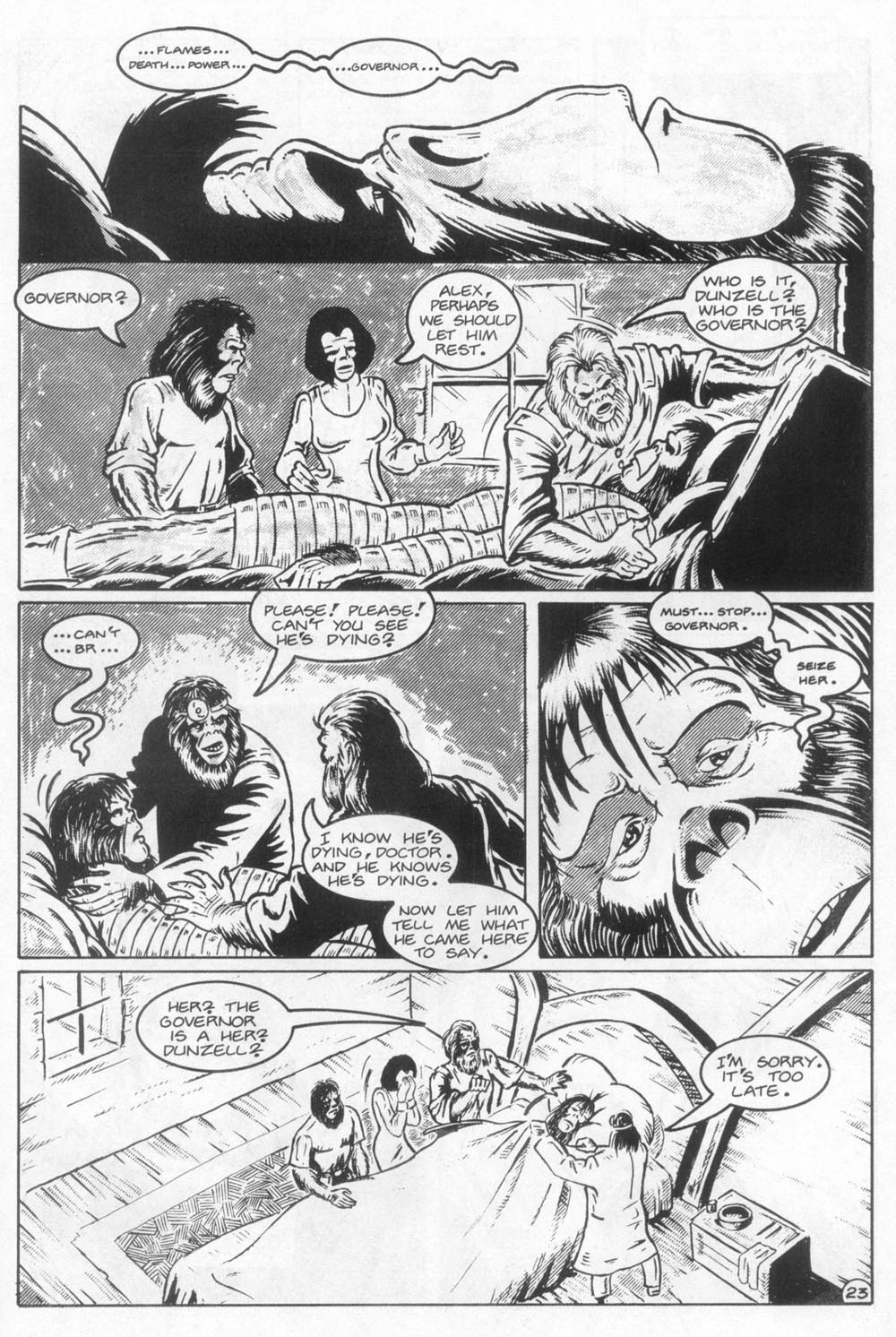 Read online Planet of the Apes (1990) comic -  Issue #21 - 25