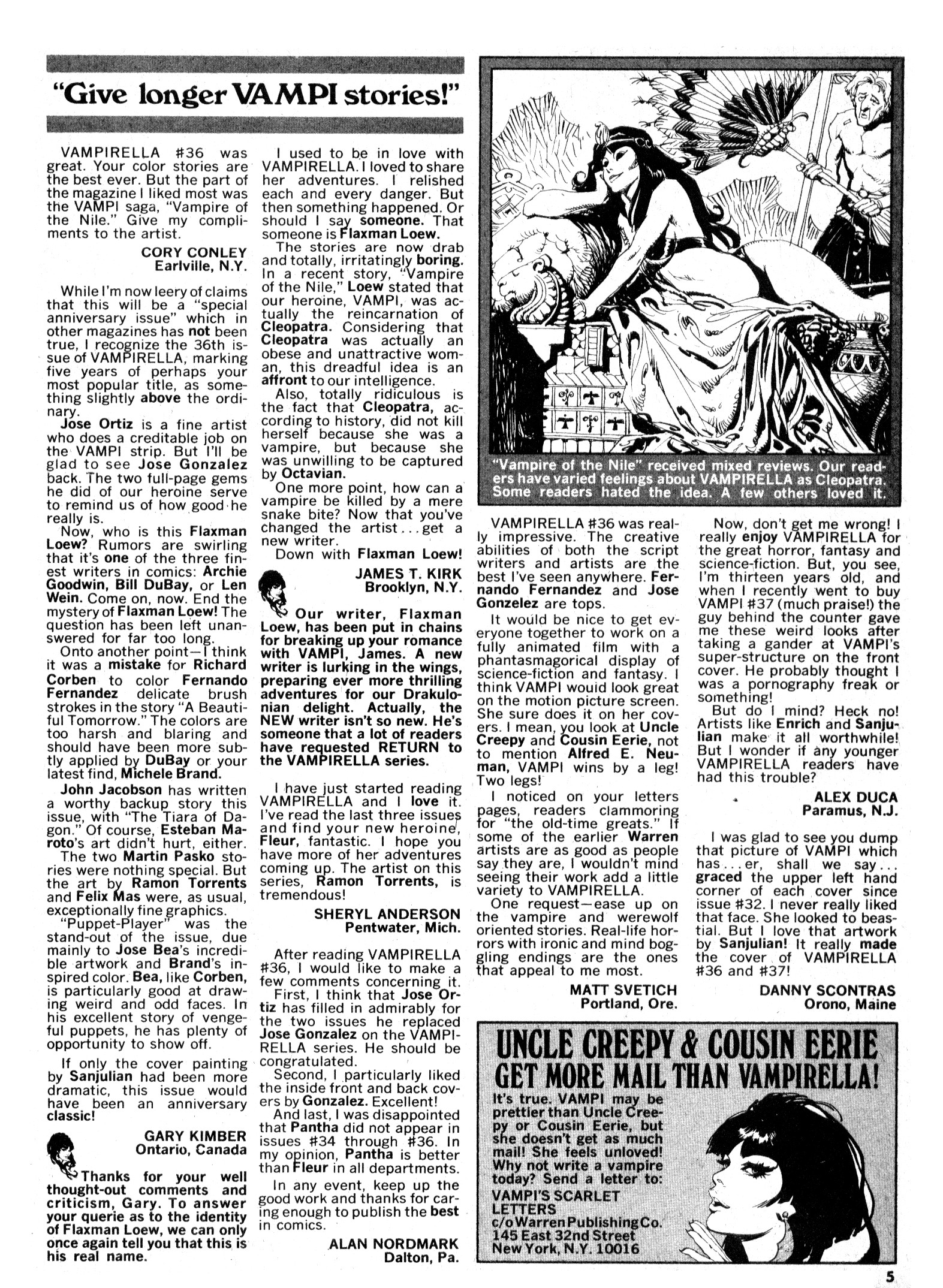 Read online Vampirella (1969) comic -  Issue #39 - 5