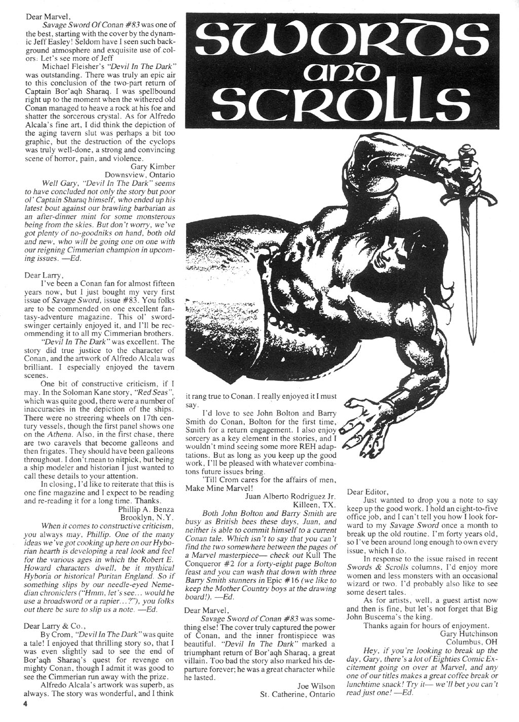 Read online The Savage Sword Of Conan comic -  Issue #87 - 4