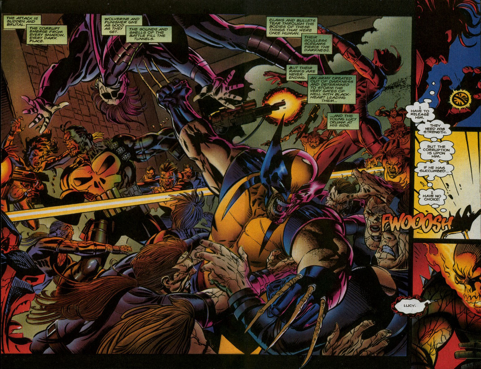 Read online Ghost Rider; Wolverine; Punisher: The Dark Design comic -  Issue # Full - 25