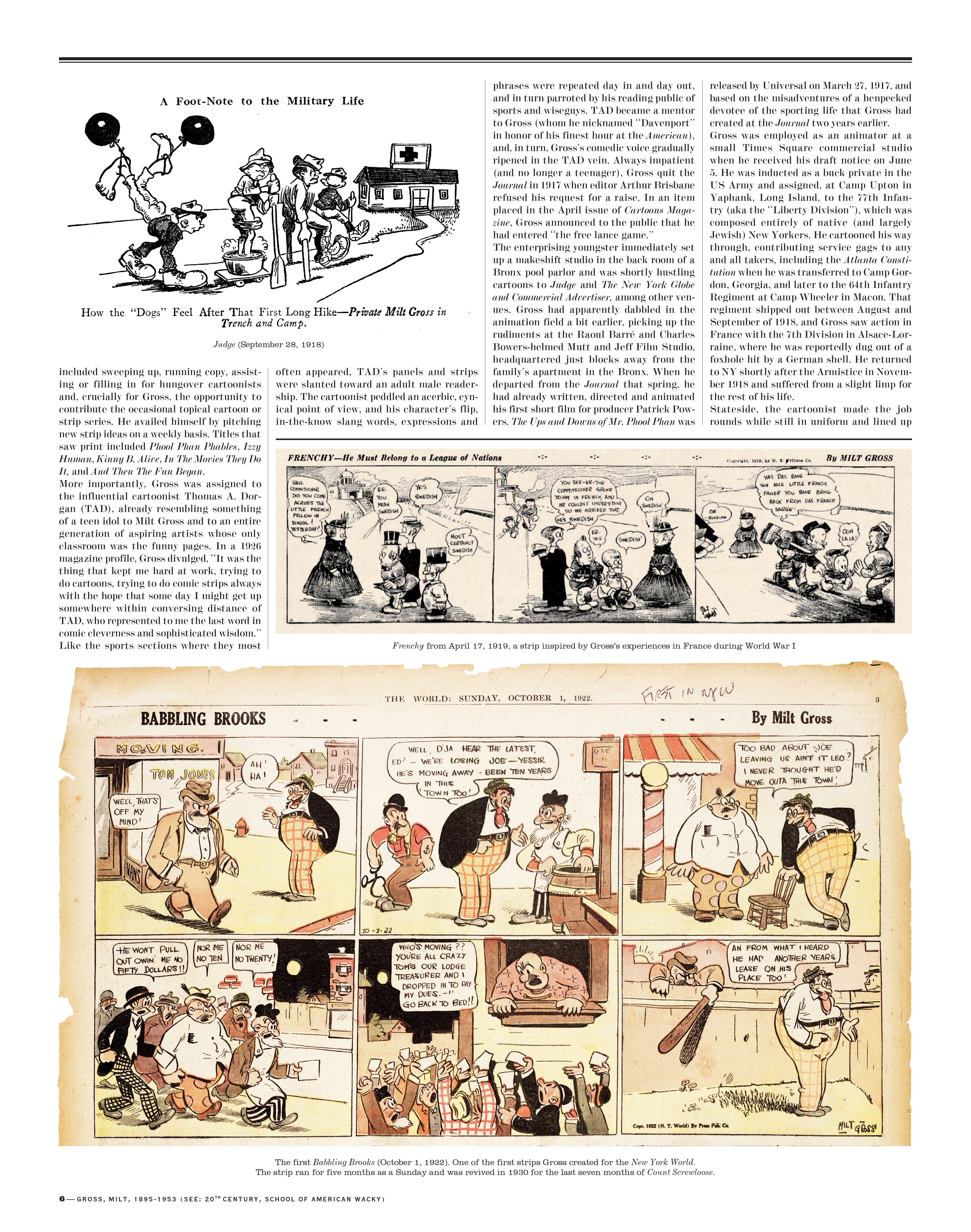 Read online Gross Exaggerations: The Meshuga Comic Strips of Milt Gross comic -  Issue # TPB - 6