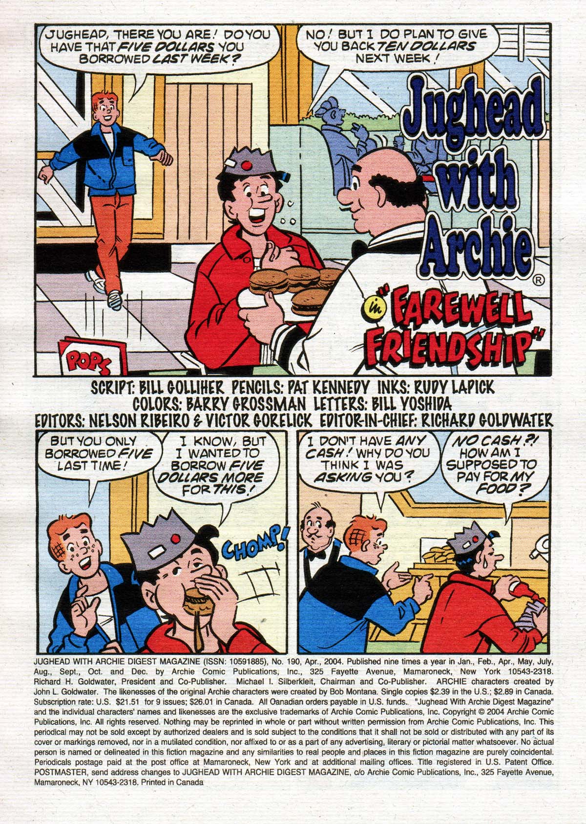 Read online Jughead with Archie Digest Magazine comic -  Issue #190 - 2