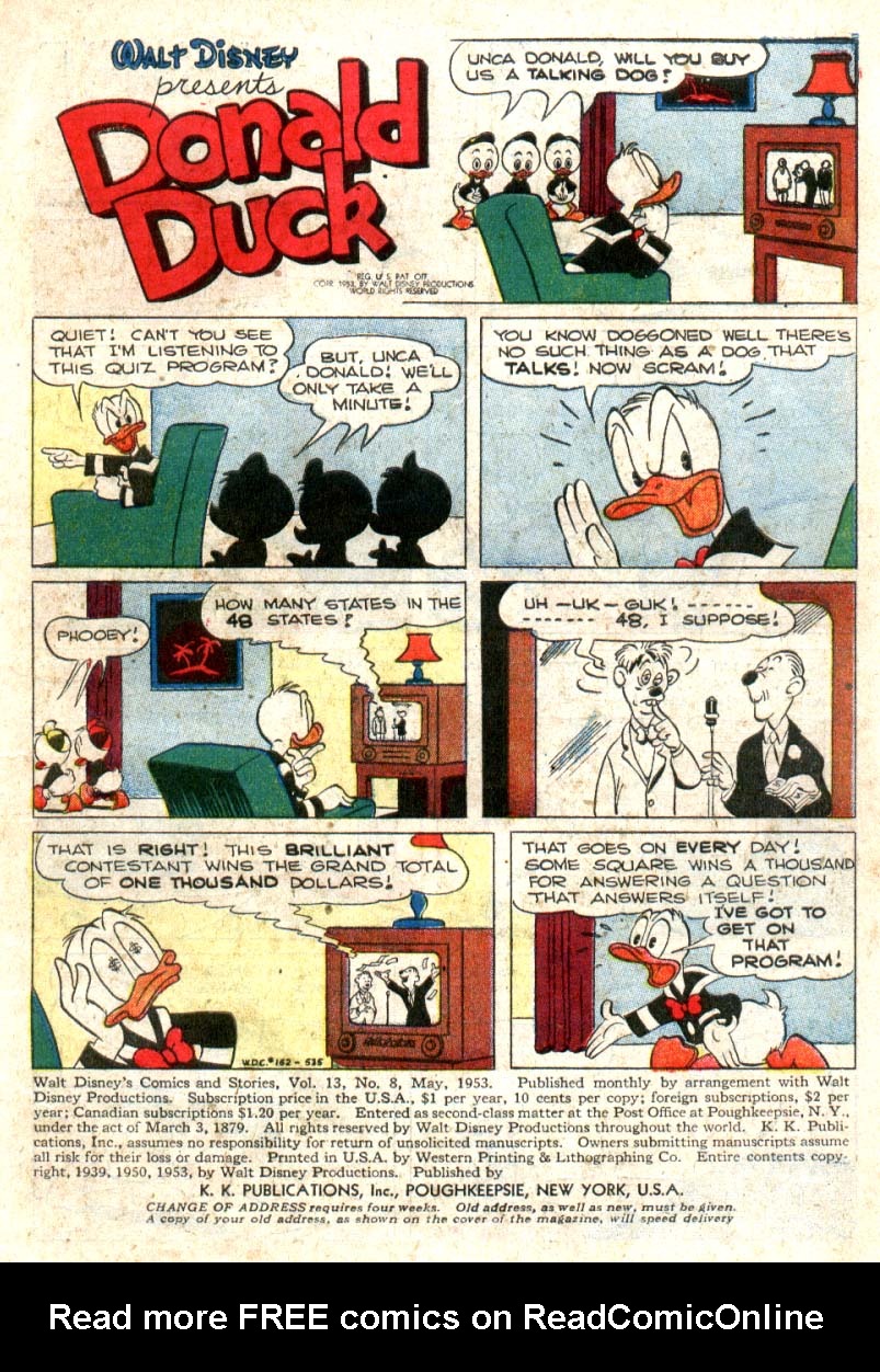 Read online Walt Disney's Comics and Stories comic -  Issue #152 - 3