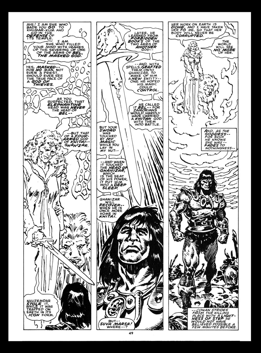 Read online The Savage Sword Of Conan comic -  Issue #212 - 50