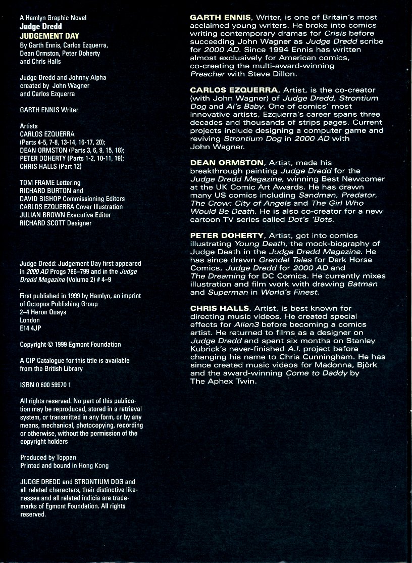 Read online Judge Dredd: Judgement Day comic -  Issue # TPB (Part 1) - 2