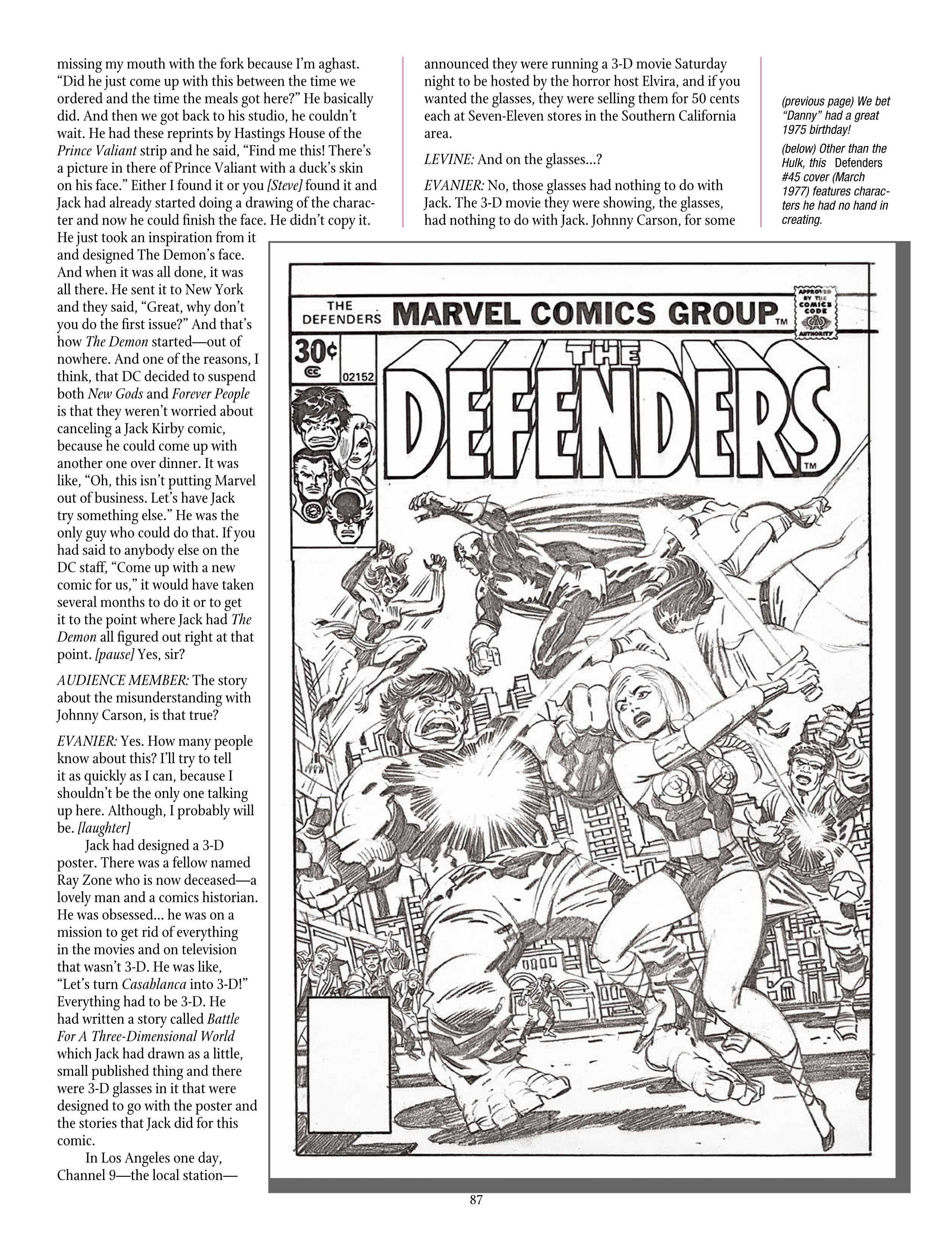 Read online The Jack Kirby Collector comic -  Issue #72 - 89