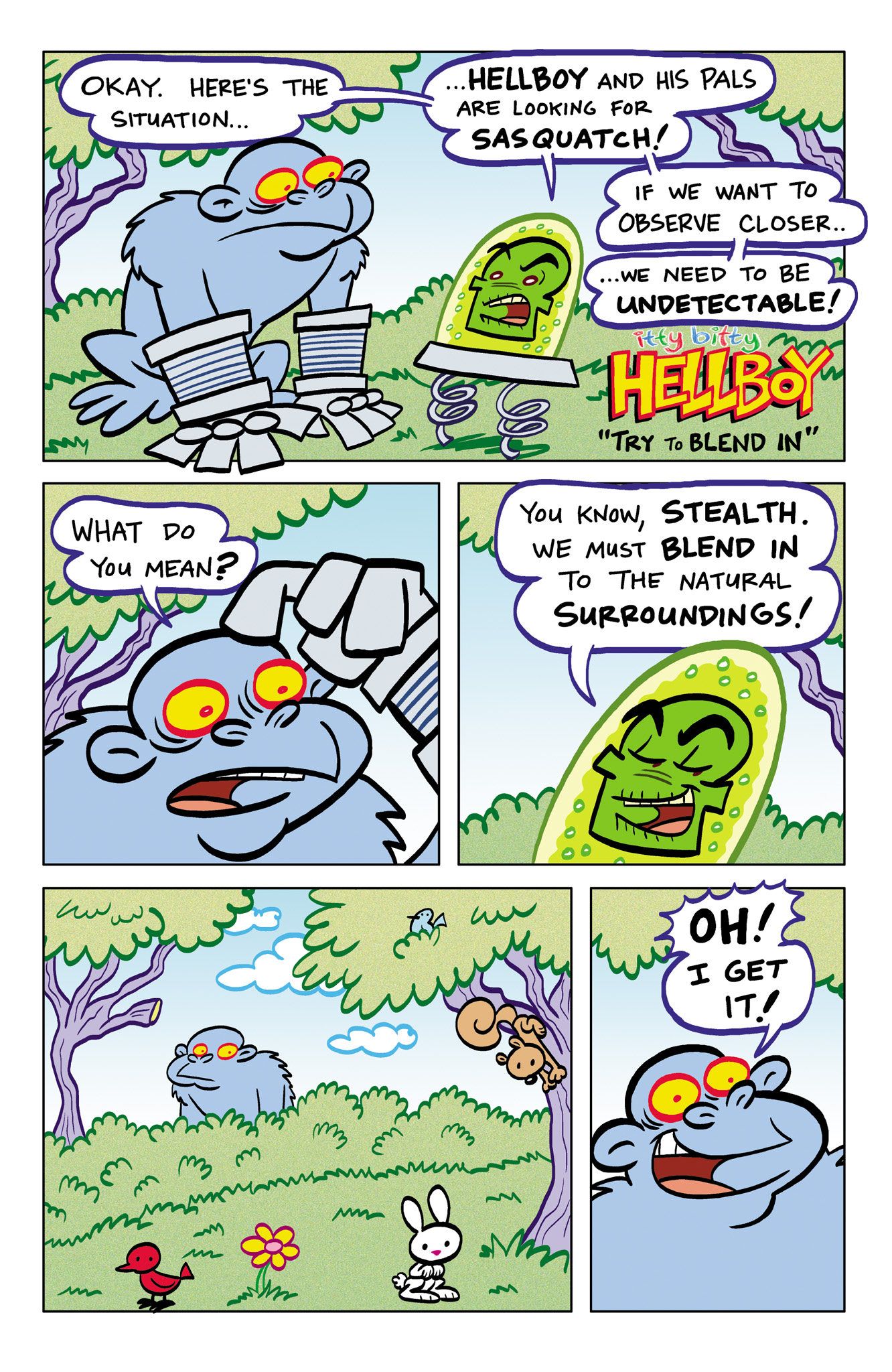 Read online Itty Bitty Hellboy comic -  Issue #2 - 11