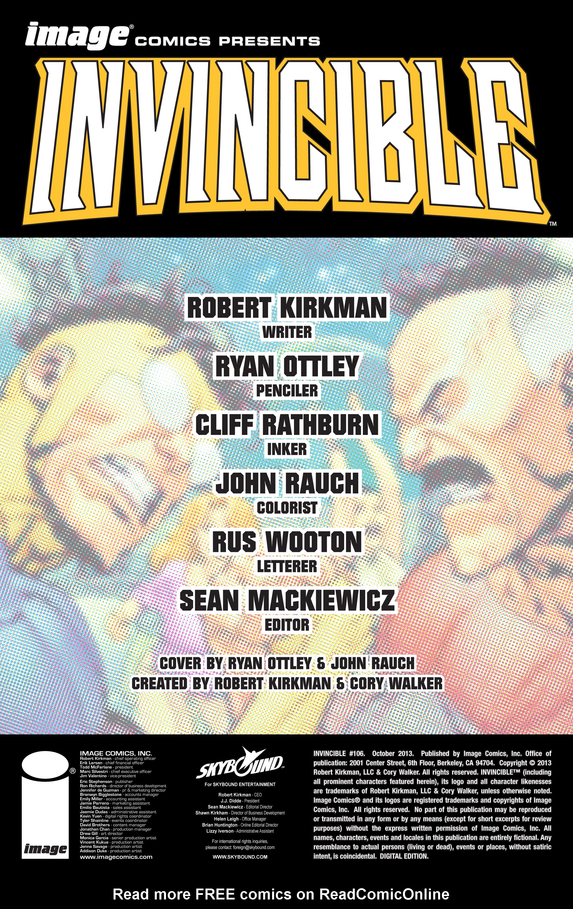 Read online Invincible comic -  Issue #106 - 2