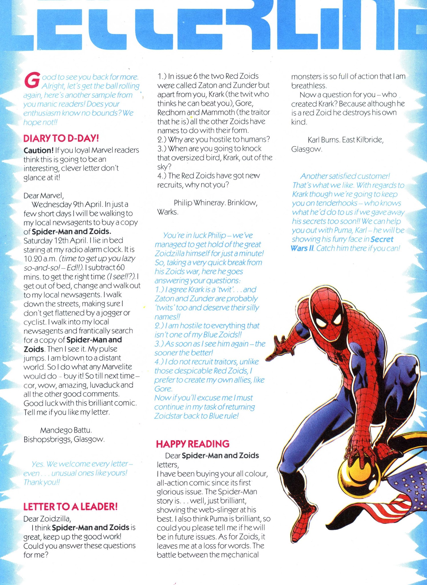 Read online Spider-Man and Zoids comic -  Issue #13 - 10