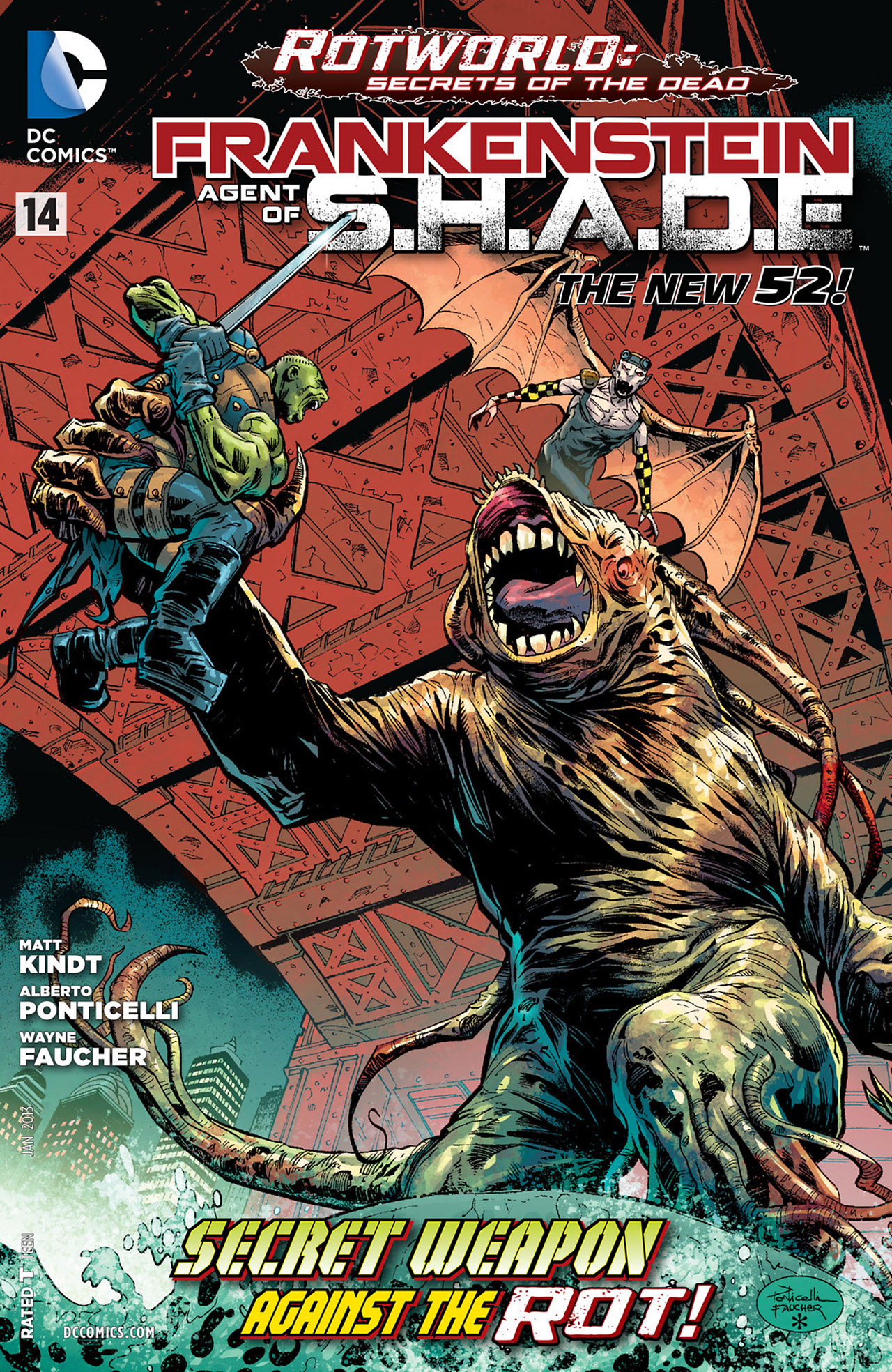 Read online Frankenstein, Agent of S.H.A.D.E. comic -  Issue #14 - 1