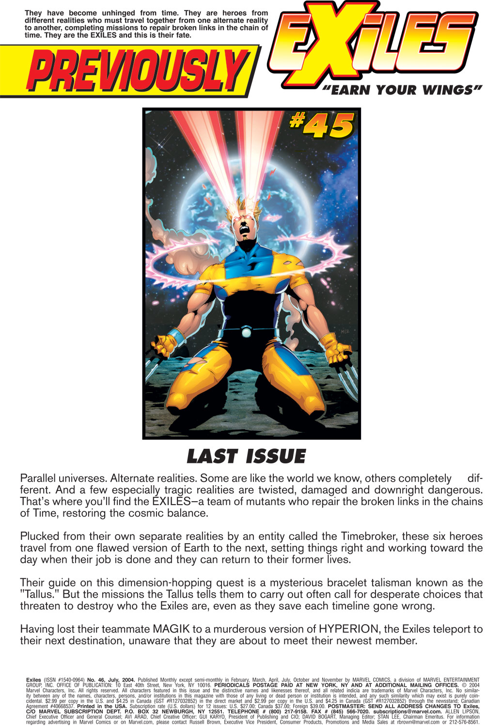 Read online Exiles (2001) comic -  Issue #46 - 2