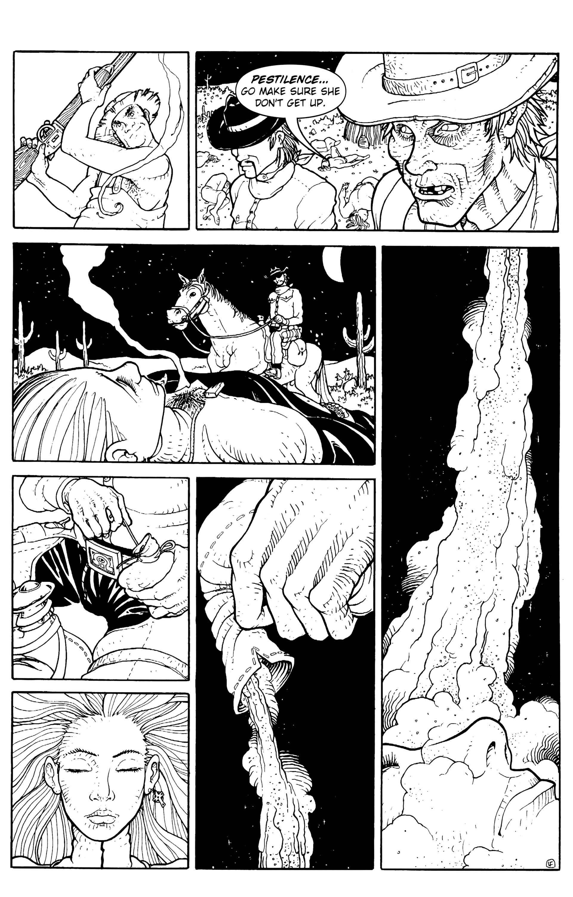 Read online Warrior Nun: Black & White comic -  Issue #12 - 18